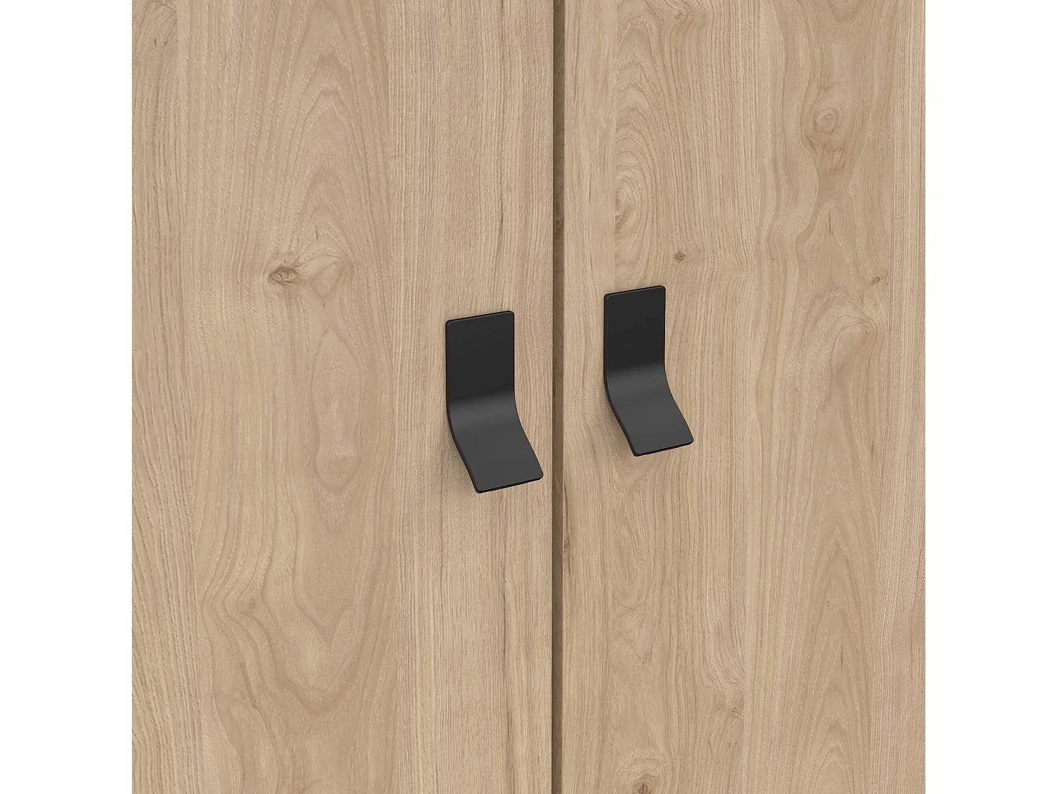 Garde-robe 3 portes Dverdell, Meubles de chambre, Penderie de plain-pied, Placard à vêtements, 150x60 h200 cm, Chêne clair