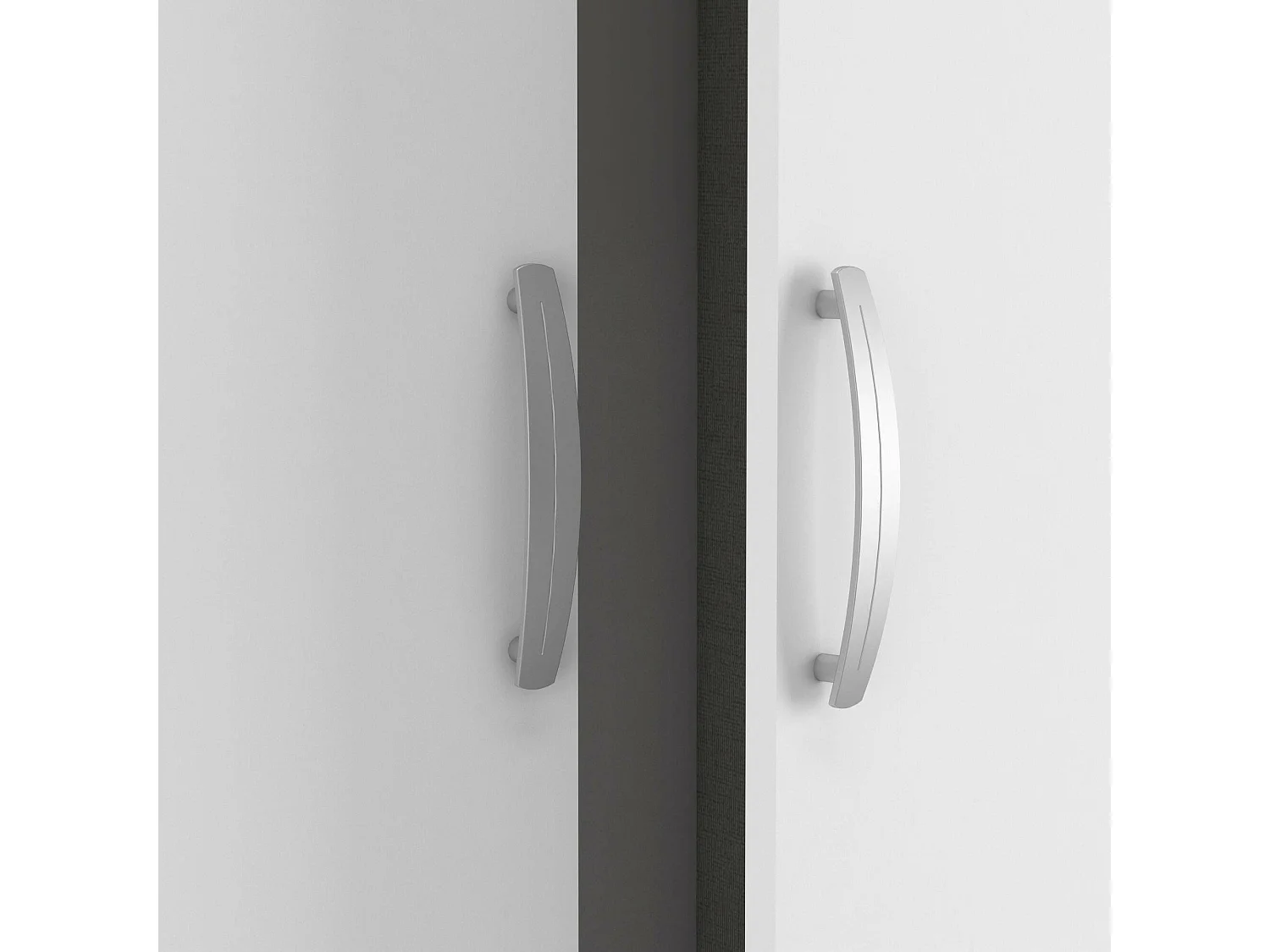 Dmora - Guardaroba grande Dania, 119x51 h185 cm, Rovere e Bianco opaco