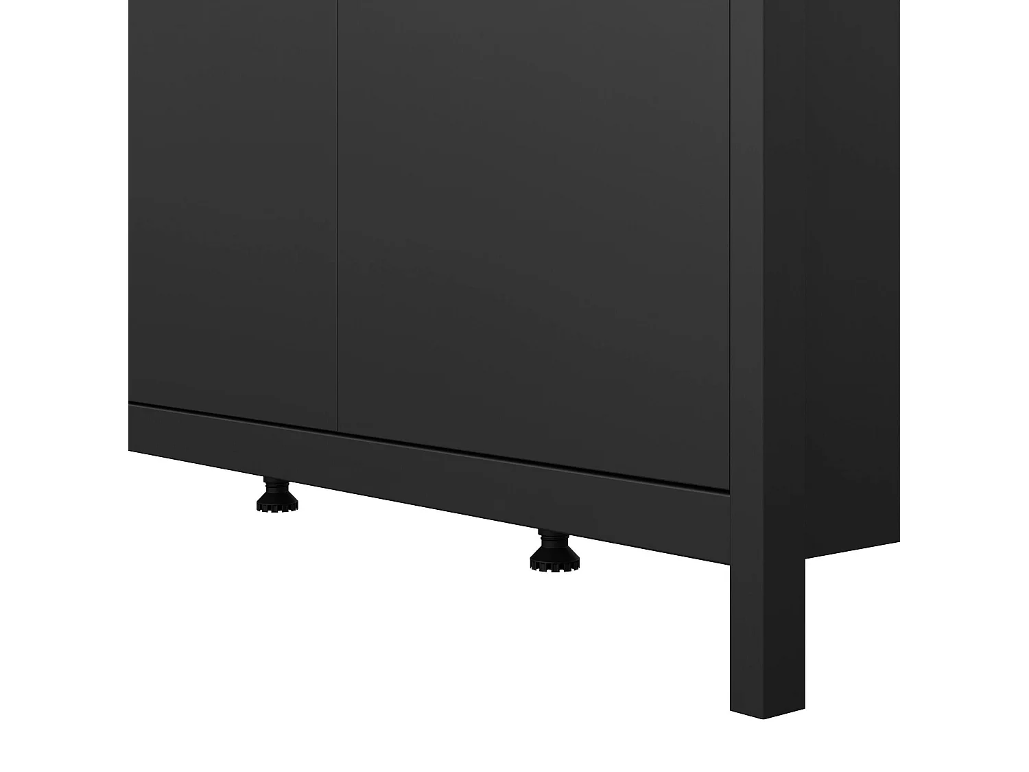 Dsemiol 3-deurskast, Slaapkamermeubel, Inloopkast, Kledingkast, 150x58 h199 cm, Zwart