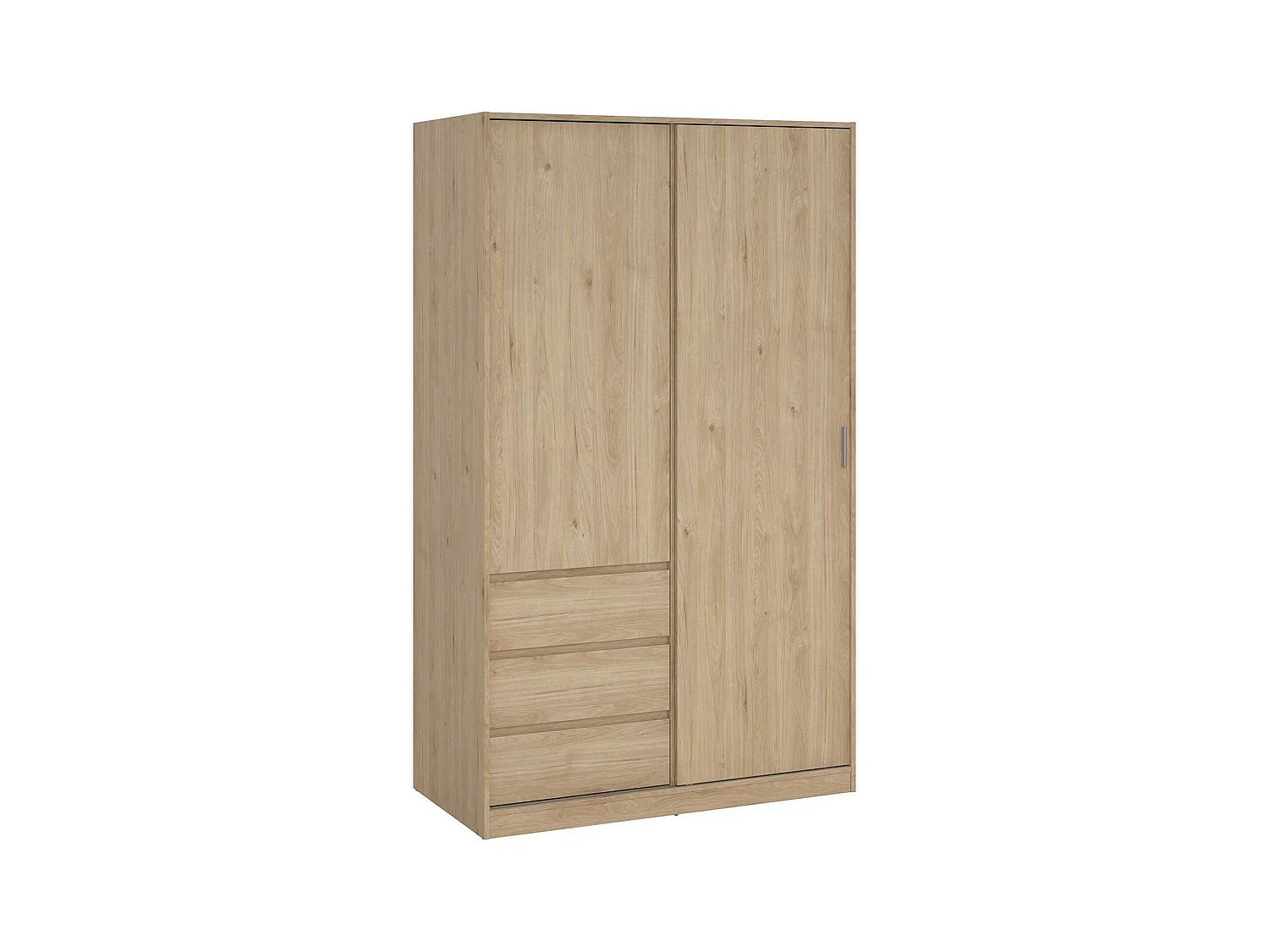 Garde-robe 2 portes Dscalvin, Meubles de chambre, Penderie de plain-pied, Placard à vêtements, 119x60 h200 cm, Chêne clair