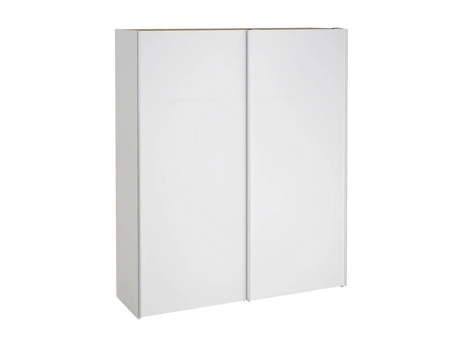 Dmora - Guardaroba 2 ante Taxus, 182x61 h220 cm, Bianco lucido