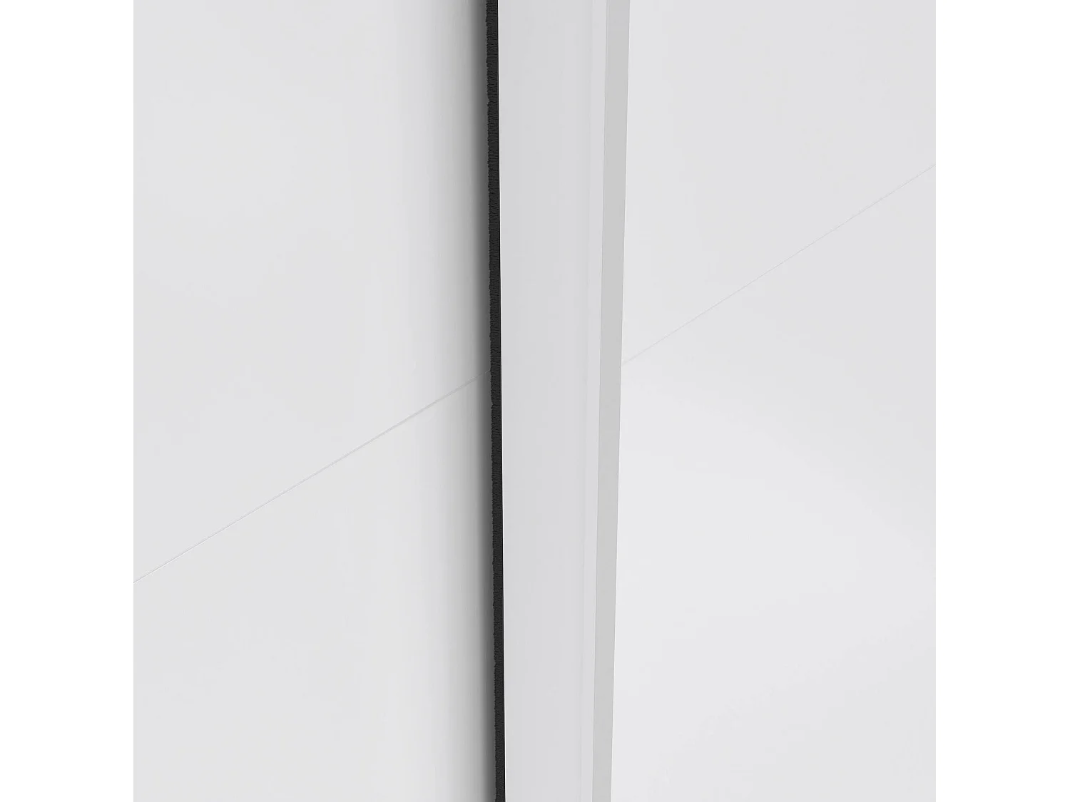 Kleiderschrank 2 Türen Dsquizz, Schlafzimmermöbel, Schrank, Garderobe, 182x61 h220 cm, WeiÃŸ