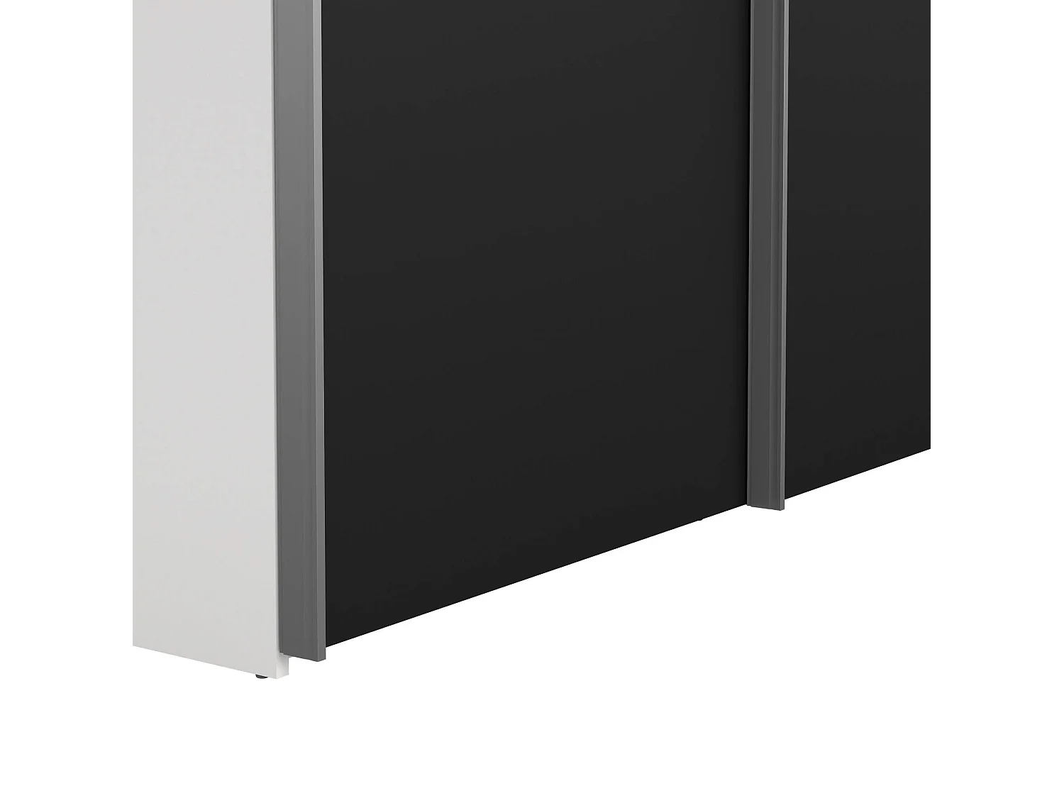 Garde-robe 2 portes Dstang, Meubles de chambre, Penderie de plain-pied, Placard à vêtements, 150x61 h200 cm, Blanc et Noir