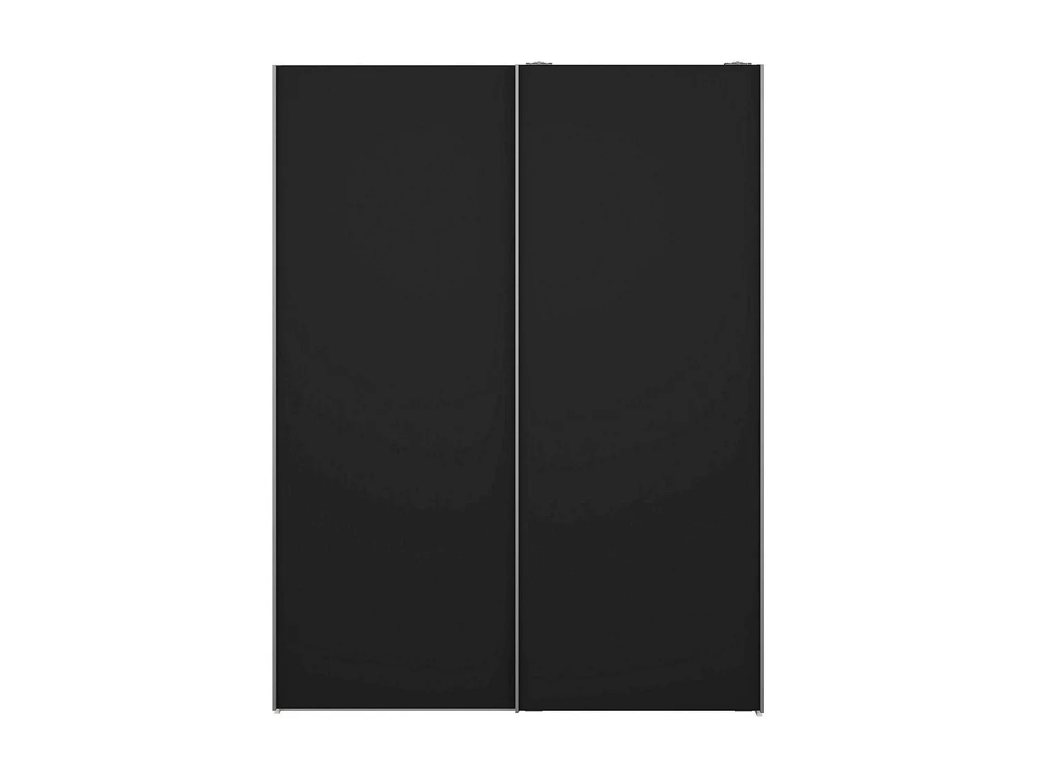 Dmora - Guardaroba 2 ante Maurice, 150x61 h200 cm, Bianco e Nero