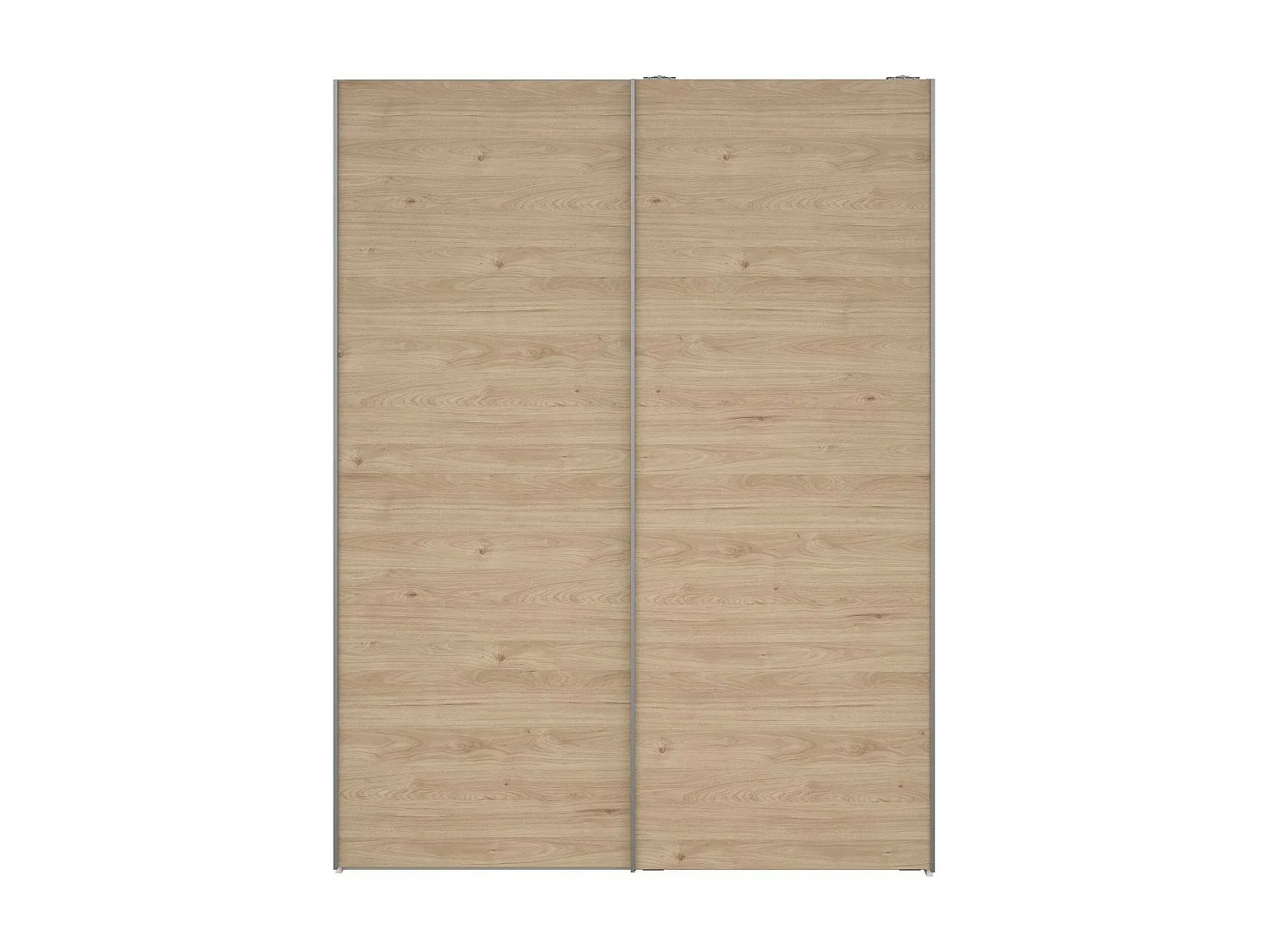 Garde-robe 2 portes Dstang, Meubles de chambre, Penderie de plain-pied, Placard à vêtements, 150x61 h200 cm, Blanc et Chêne clair
