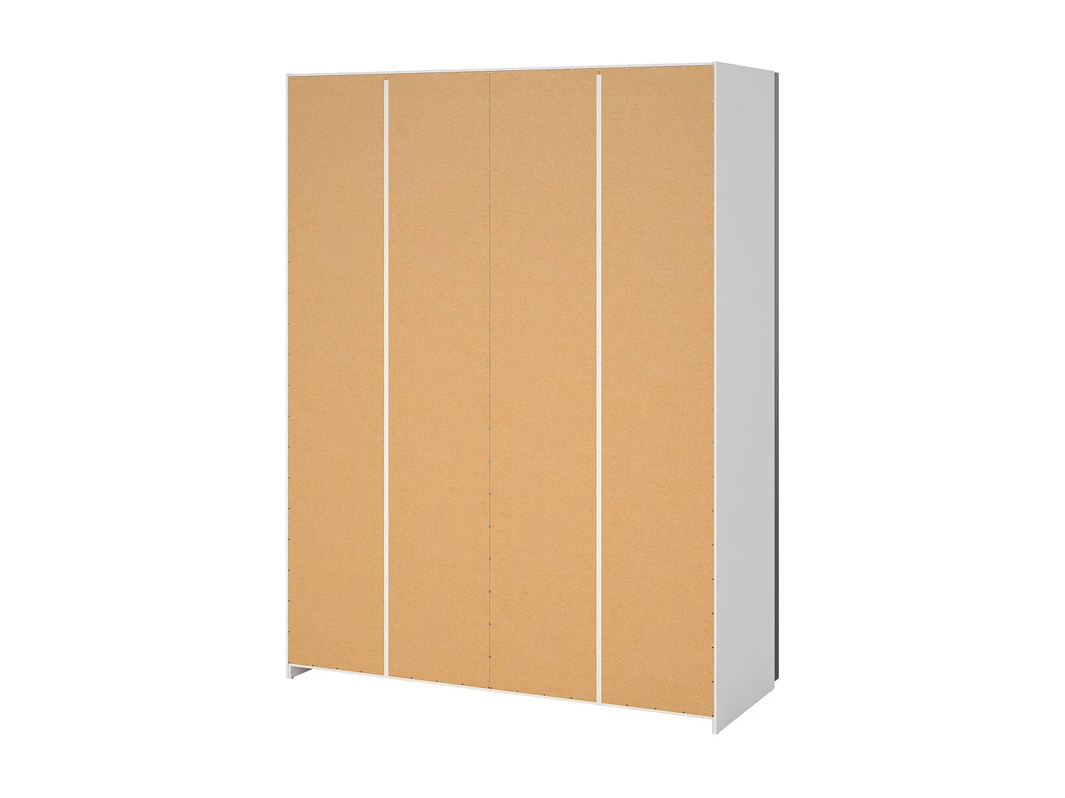 Garde-robe 2 portes Dstang, Meubles de chambre, Penderie de plain-pied, Placard à vêtements, 150x61 h200 cm, Blanc et Chêne clair