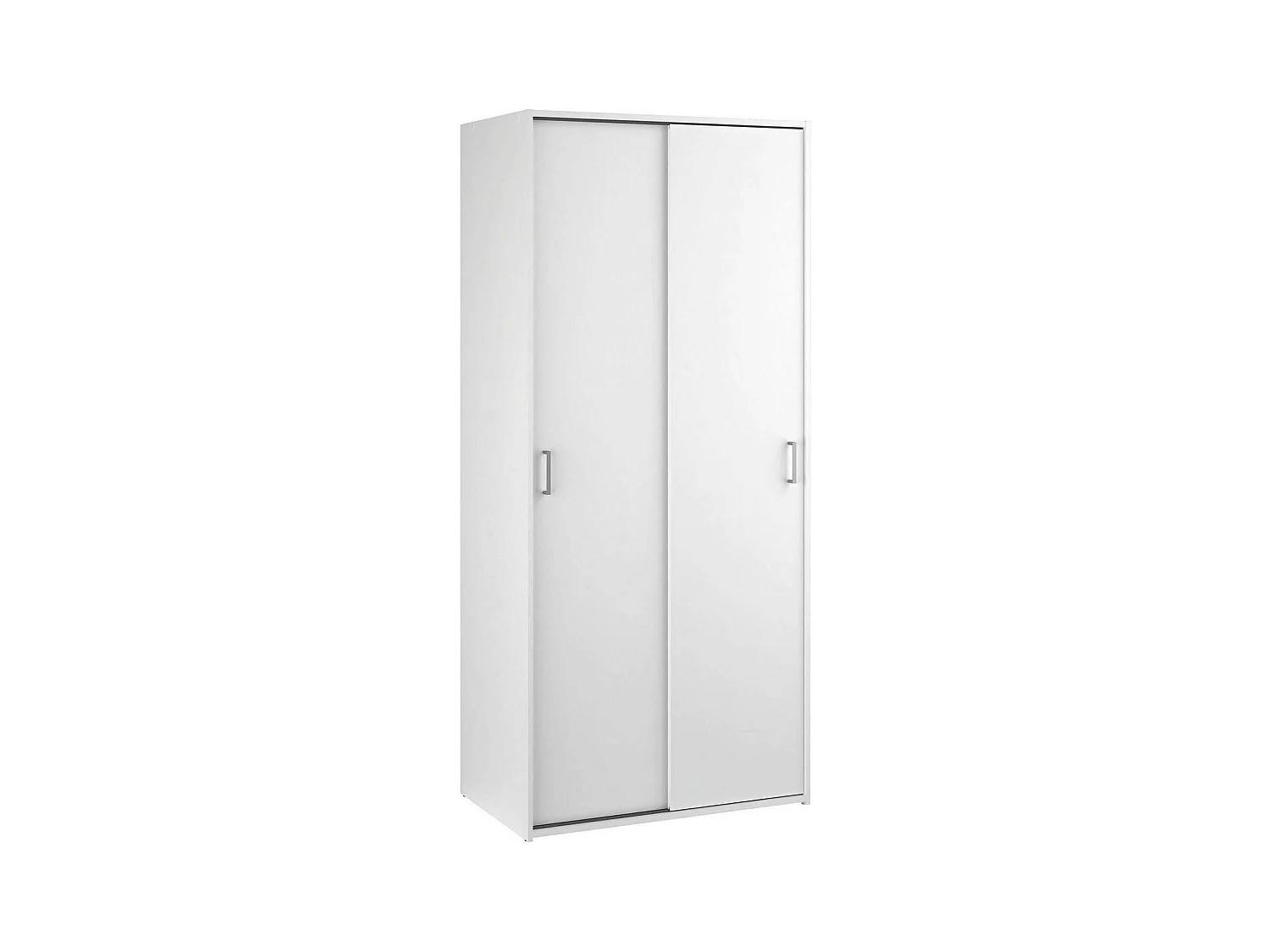 Garde-robe 2 portes Dscapuzz, Meubles de chambre, Penderie de plain-pied, Placard à vêtements, 78x48 h175 cm, Blanc