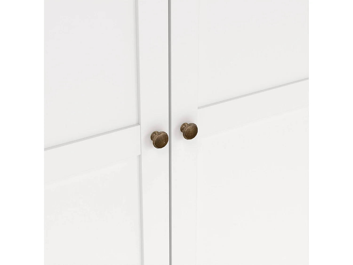 Garde-robe 3 portes Dsempe, Meubles de chambre, Penderie de plain-pied, Placard à vêtements, 139x61 h201 cm, Blanc