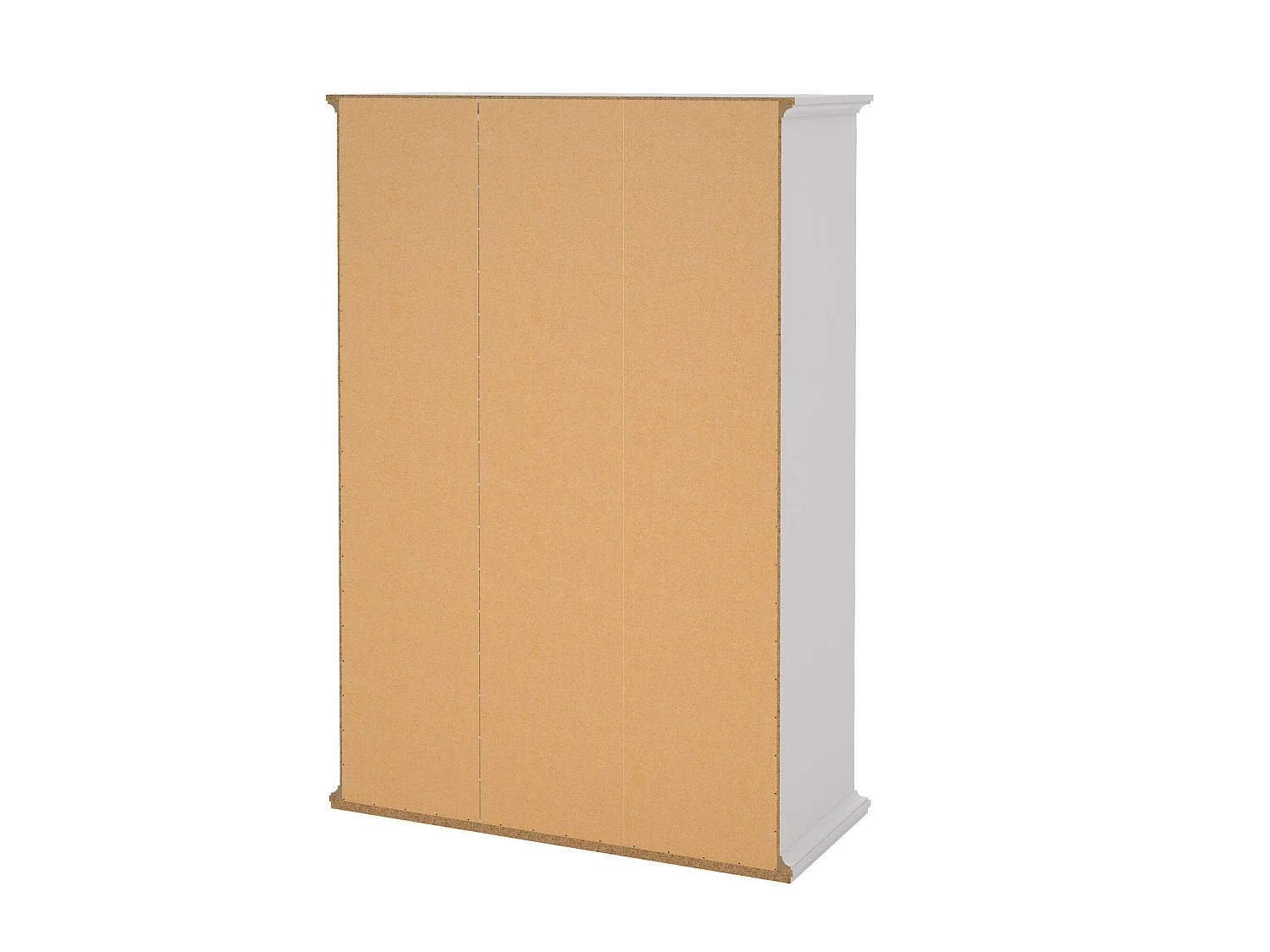 Garde-robe 3 portes Dsempe, Meubles de chambre, Penderie de plain-pied, Placard à vêtements, 139x61 h201 cm, Blanc