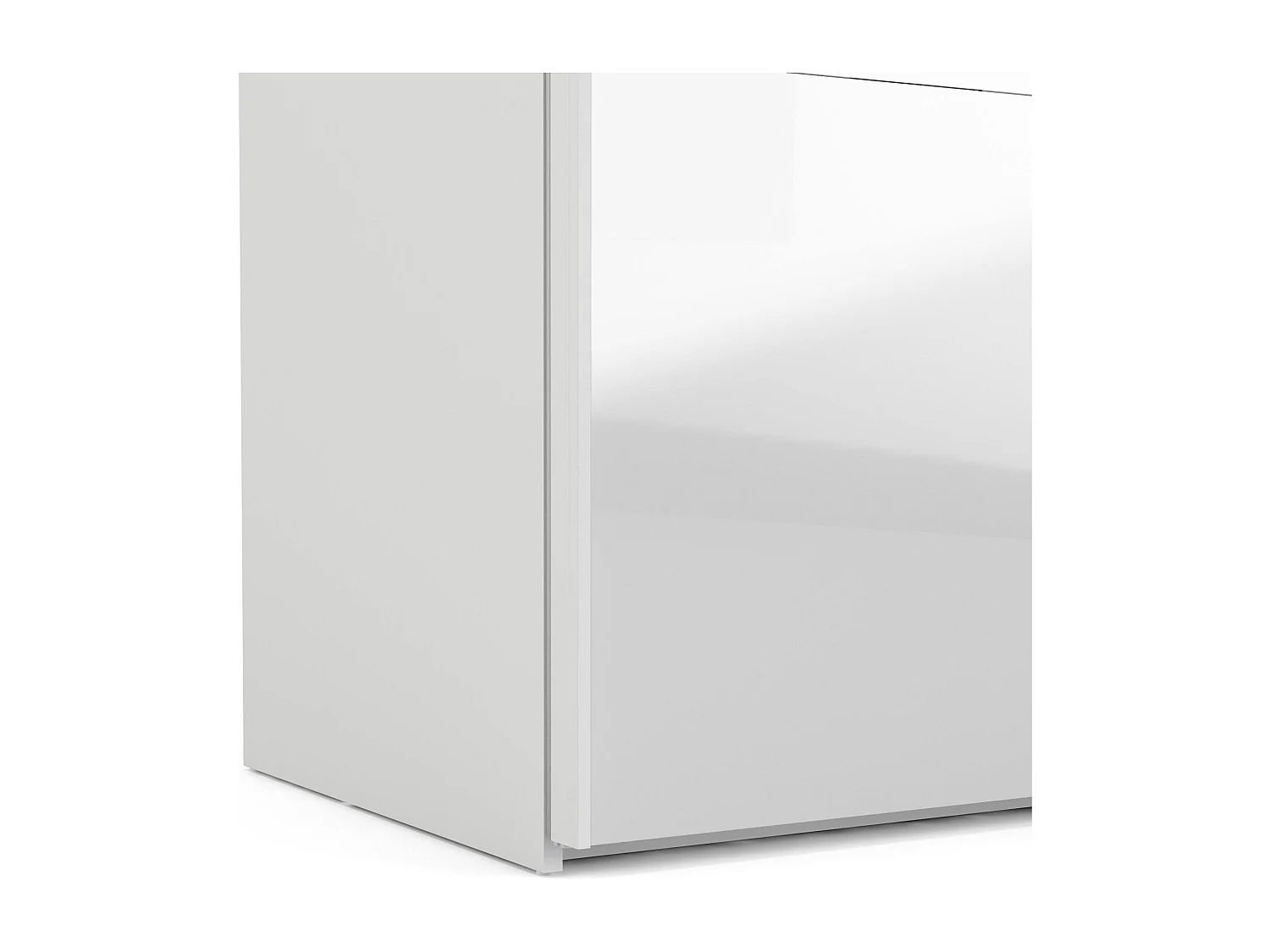 Garde-robe 2 portes Dstopp, Meubles de chambre, Penderie de plain-pied, Placard à vêtements, 122x62 h220 cm, Blanc