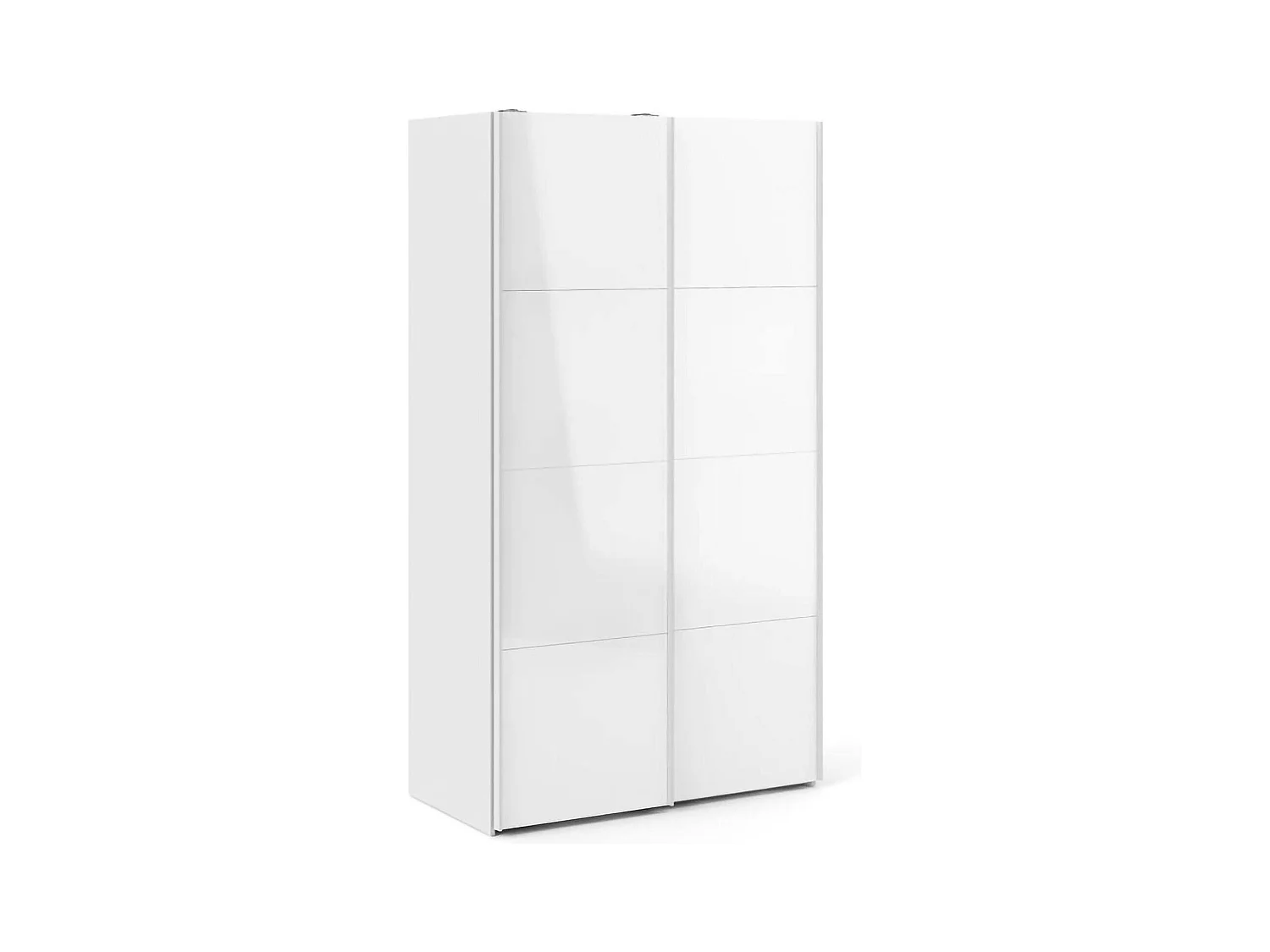 Garde-robe 2 portes Dstopp, Meubles de chambre, Penderie de plain-pied, Placard à vêtements, 122x62 h220 cm, Blanc