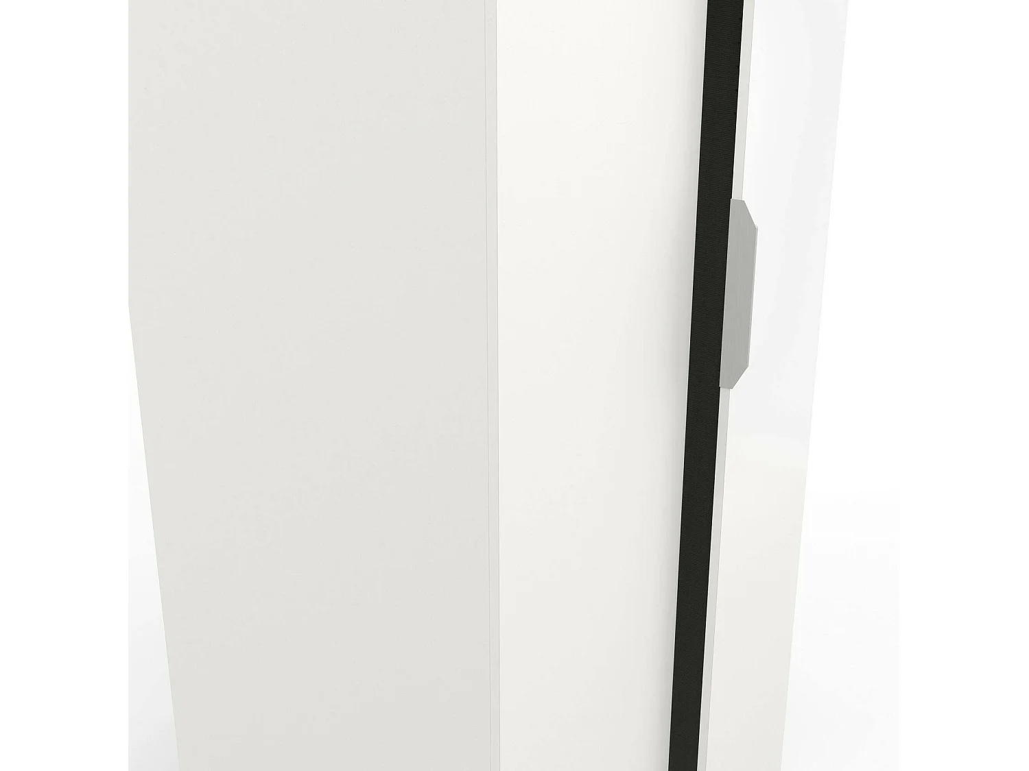 Djakobsso 2-deurskast, Slaapkamermeubel, Inloopkast, Kledingkast, 79x51 h203 cm, Mat wit