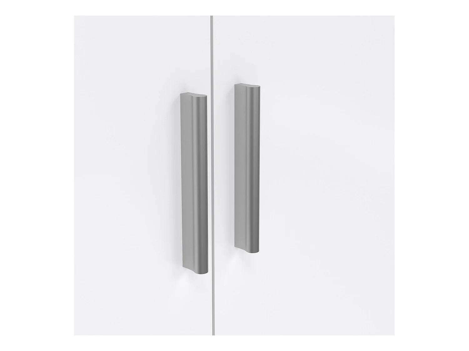 Kleiderschrank 2 Türen Dscamacc, Schlafzimmermöbel, Schrank, Garderobe, 79x50 h201 cm, Eiche und Weiß