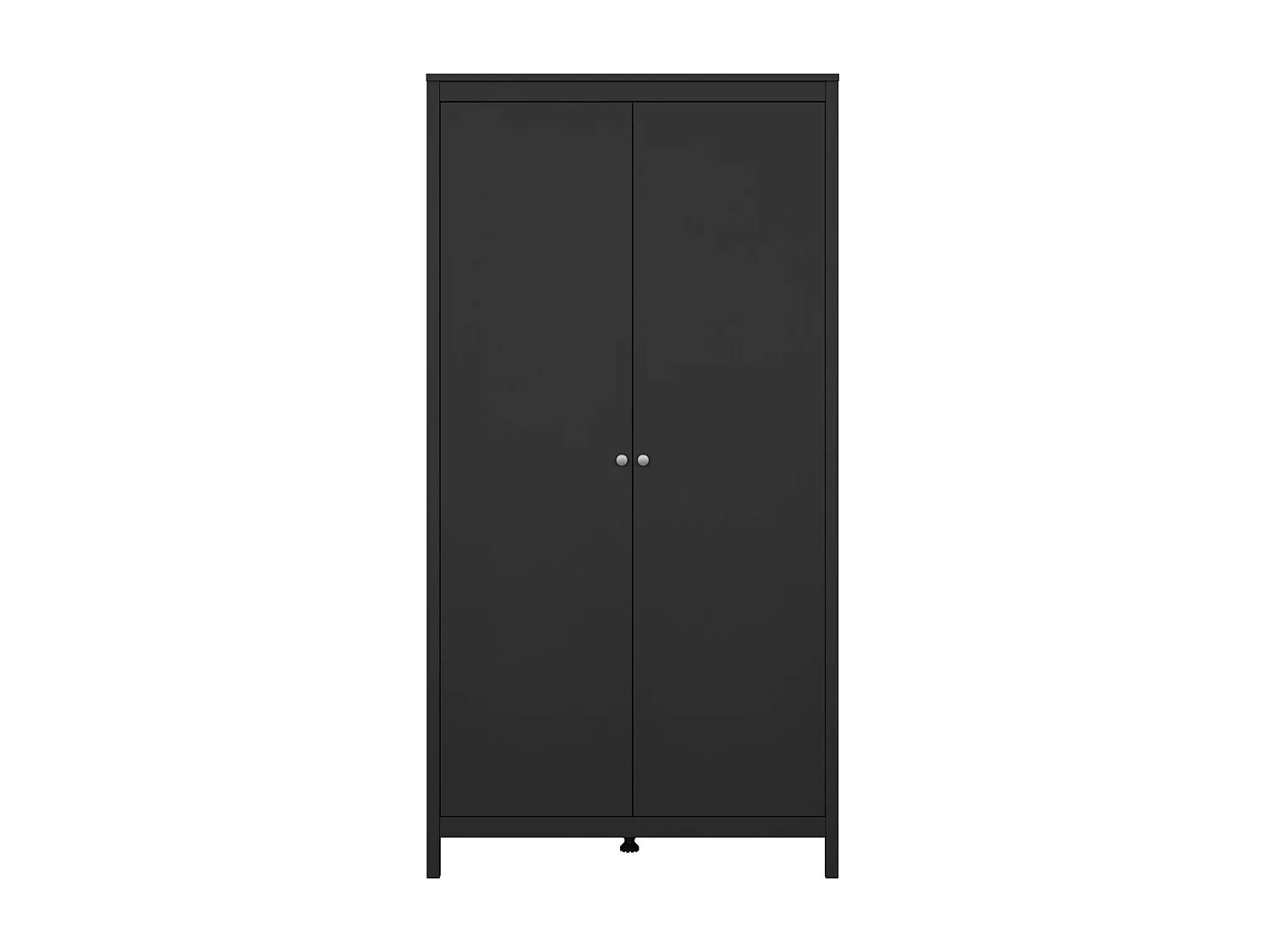 Garde-robe 2 portes Dsciacc, Meubles de chambre, Penderie de plain-pied, Placard à vêtements, 102x58 h199 cm, Noir