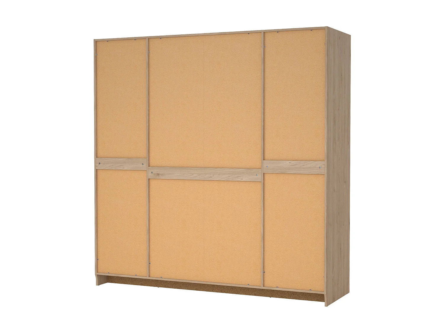 Grande Garde-robe Dserr, Meubles de chambre, Penderie de plain-pied, Placard à vêtements, 196x62 h200 cm, Chêne clair