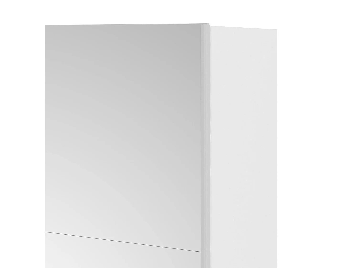 Garde-robe 2 portes Dstabil, Meubles de chambre, Penderie de plain-pied, Placard à vêtements, 243x61 h220 cm, Blanc et Noir
