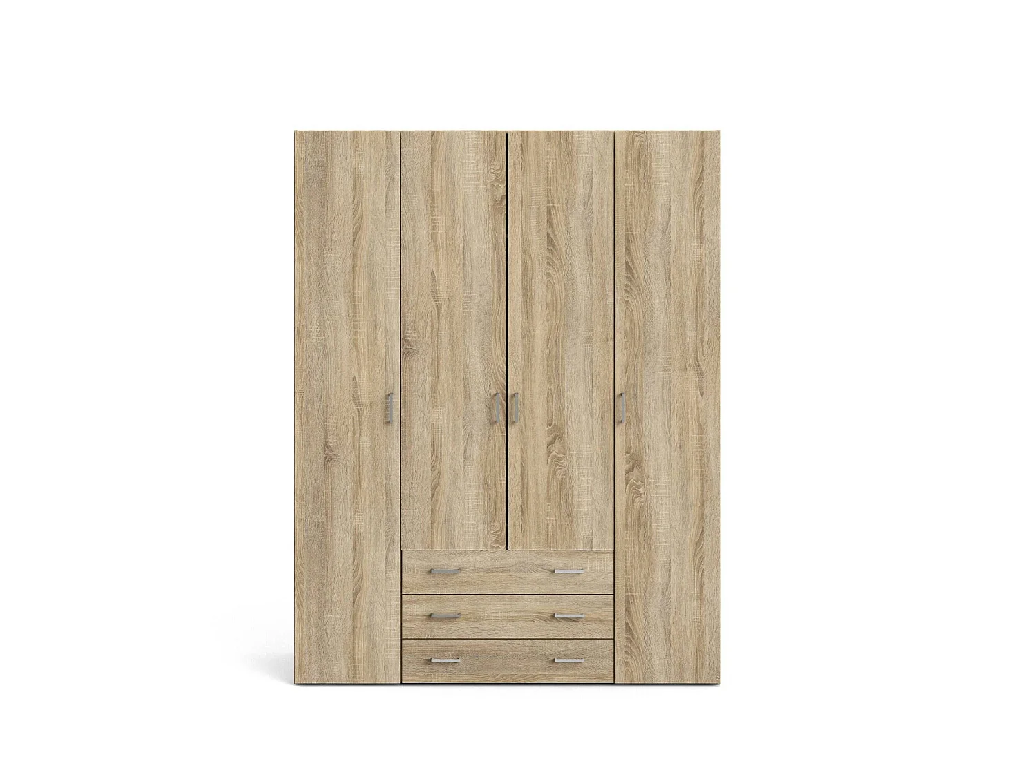 Grande Garde-robe Dseren, Meubles de chambre, Penderie de plain-pied, Placard à vêtements, 154x50 h200 cm, Chêne