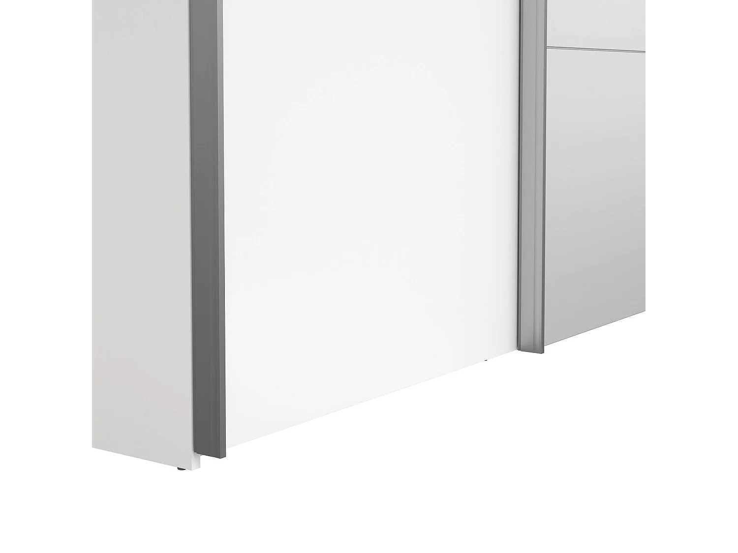 Garde-robe 2 portes Dspur, Meubles de chambre, Penderie de plain-pied, Placard à vêtements, 150x61 h200 cm, Blanc