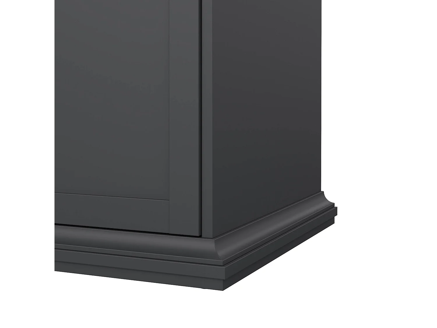 Garde-robe 2 porte Dchen, Meuble de chambre, Penderie de plain-pied, Placard à vêtement, 96x61 h201 cm, Gri