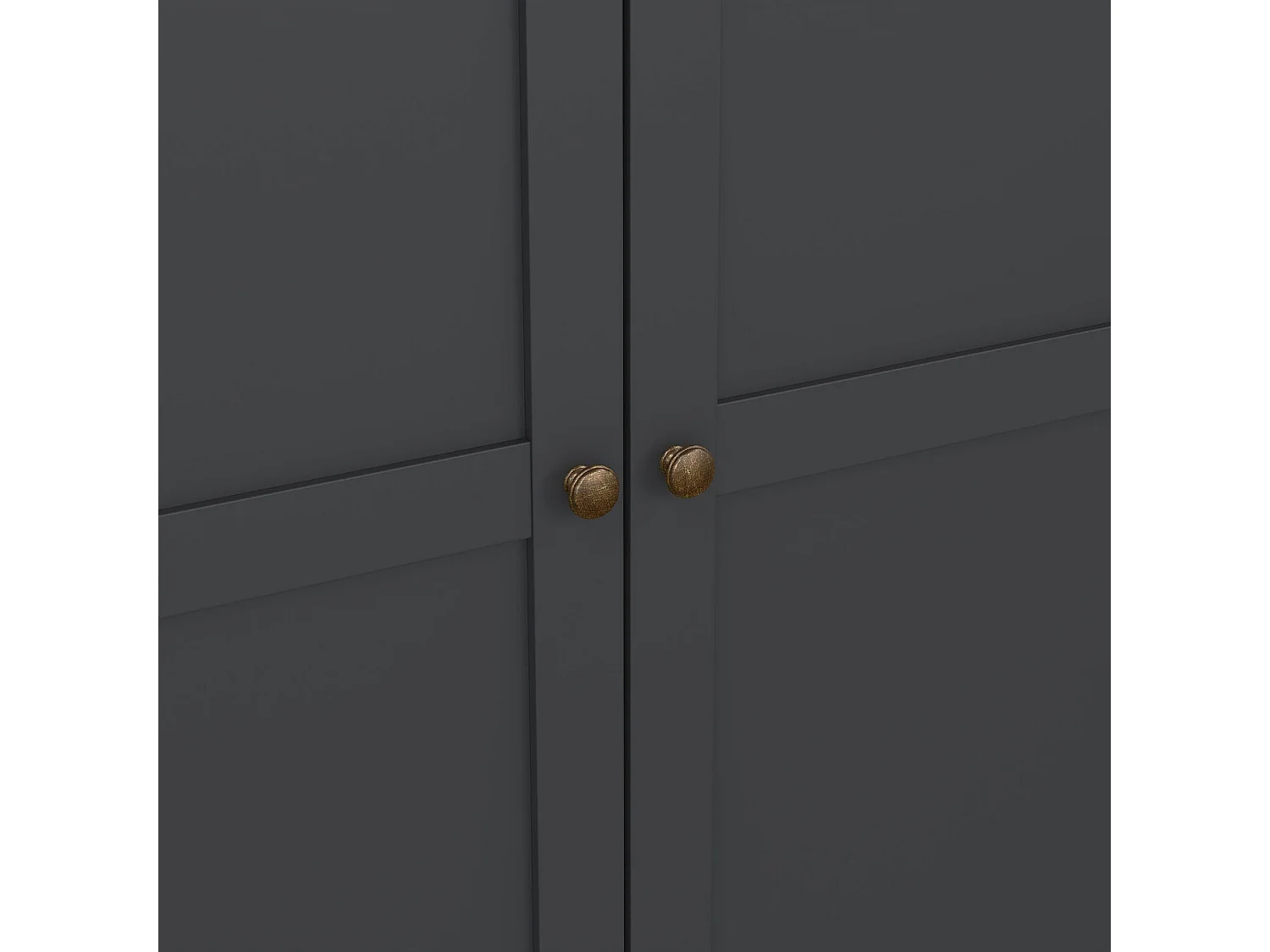 Guardaroba 2 Ante Albiolo, Appendiabiti, 60.5x200.56h cm Grigio, Armadio Camera da Letto