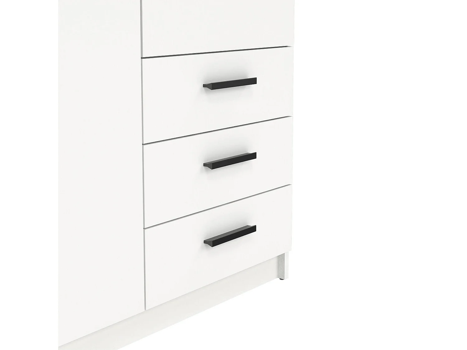 Armário Dscopon de 2 portas, Móveis de quarto, Armário, Armário, 99x50 h200 cm, Branco