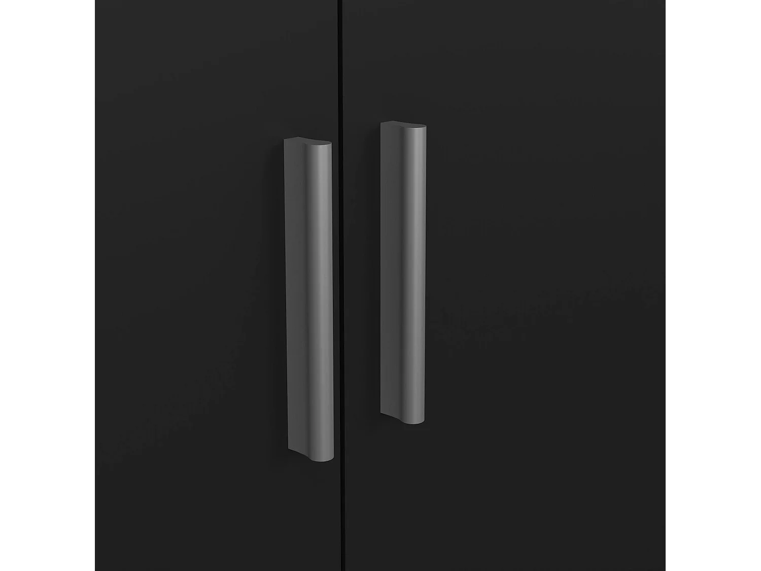 Armário Dscamacc de 2 portas, Móveis de quarto, Armário, Armário, 79x50 h201 cm, Preto