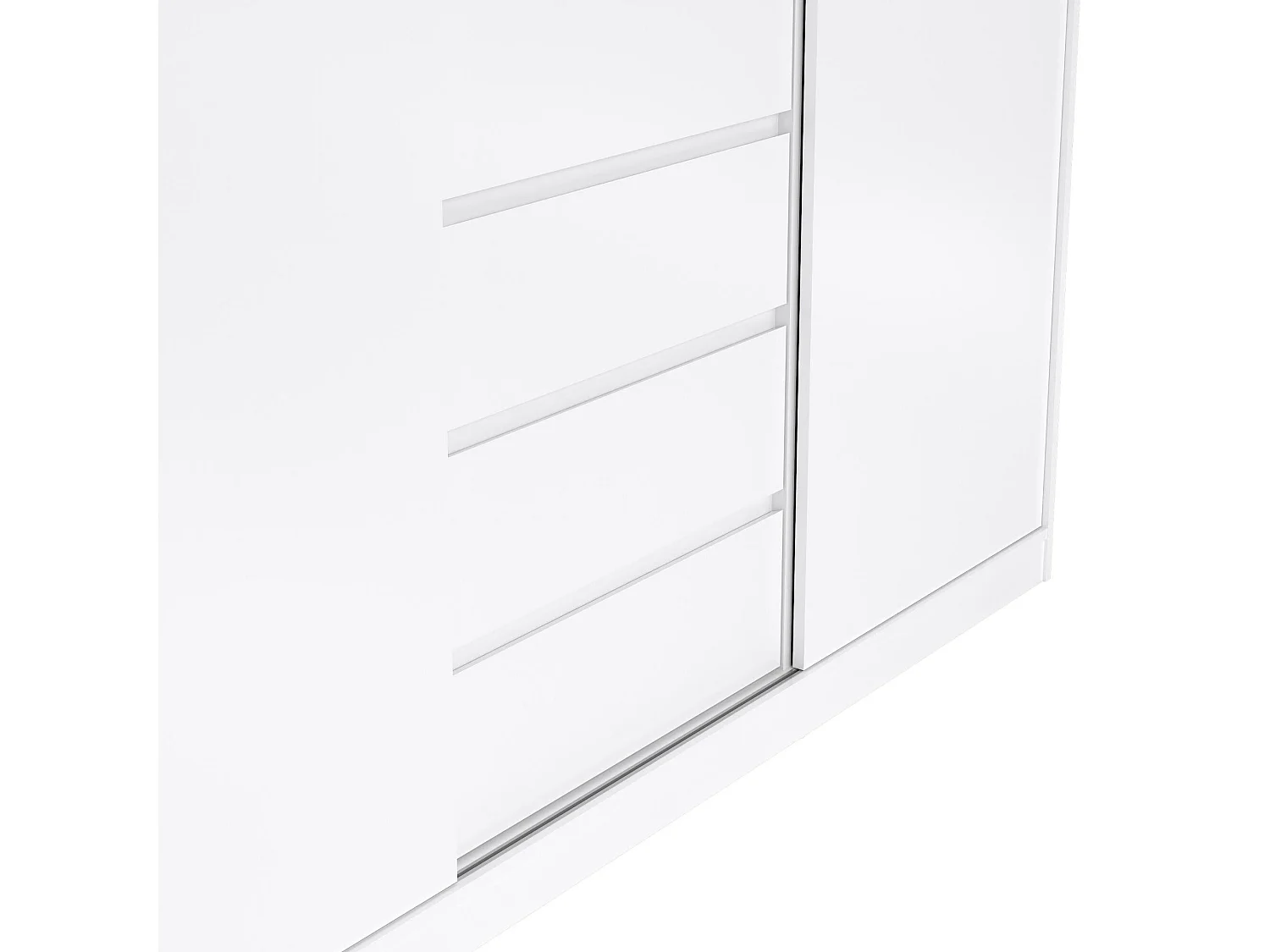 Garde-robe 3 portes Dveretou, Meubles de chambre, Penderie de plain-pied, Placard à vêtements, 177x60 h200 cm, Blanc