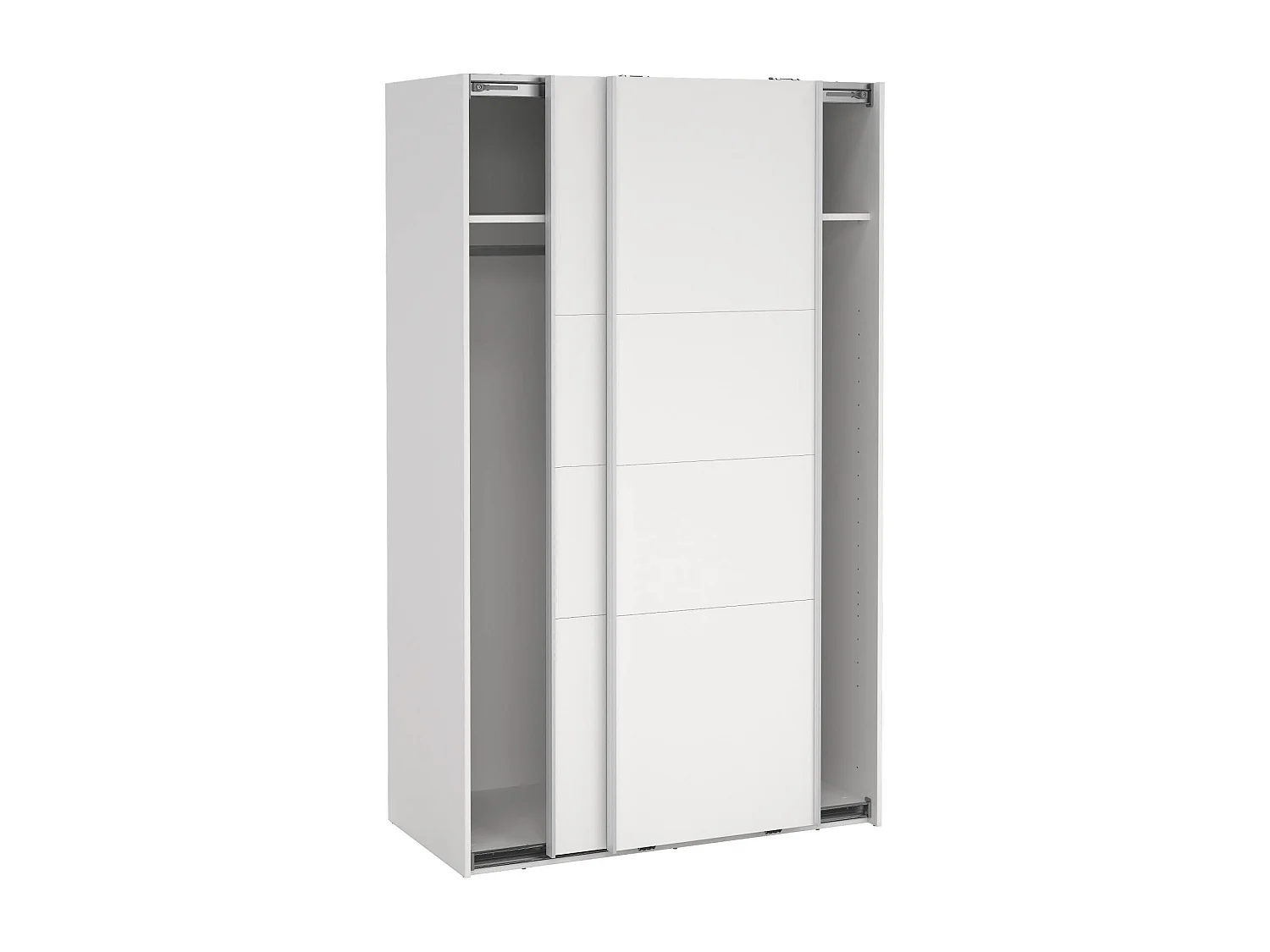 Armoire polyvalente à 2 portes Dprovezz, Meubles multifonctionnels, Casier à chaussures, Support à chaussures pour armoire, 119x65 h200 cm, Blanc