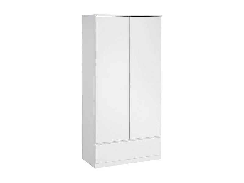 Armário Dsecch de 2 portas, Móveis de quarto, Armário, Armário, 99x50 h201 cm, Branco