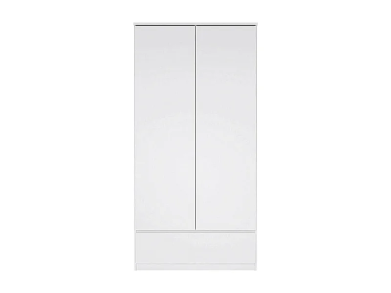 Armário Dsecch de 2 portas, Móveis de quarto, Armário, Armário, 99x50 h201 cm, Branco