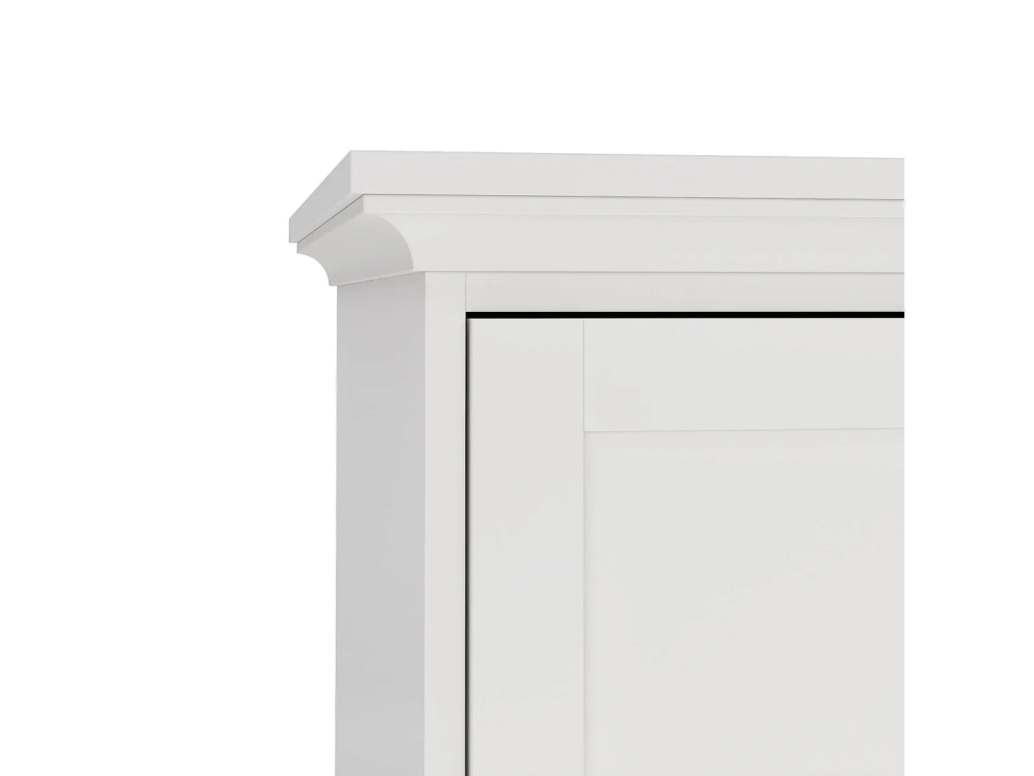 Garde-robe 2 portes Dschen, Meubles de chambre, Penderie de plain-pied, Placard à vêtements, 96x61 h201 cm, Blanc