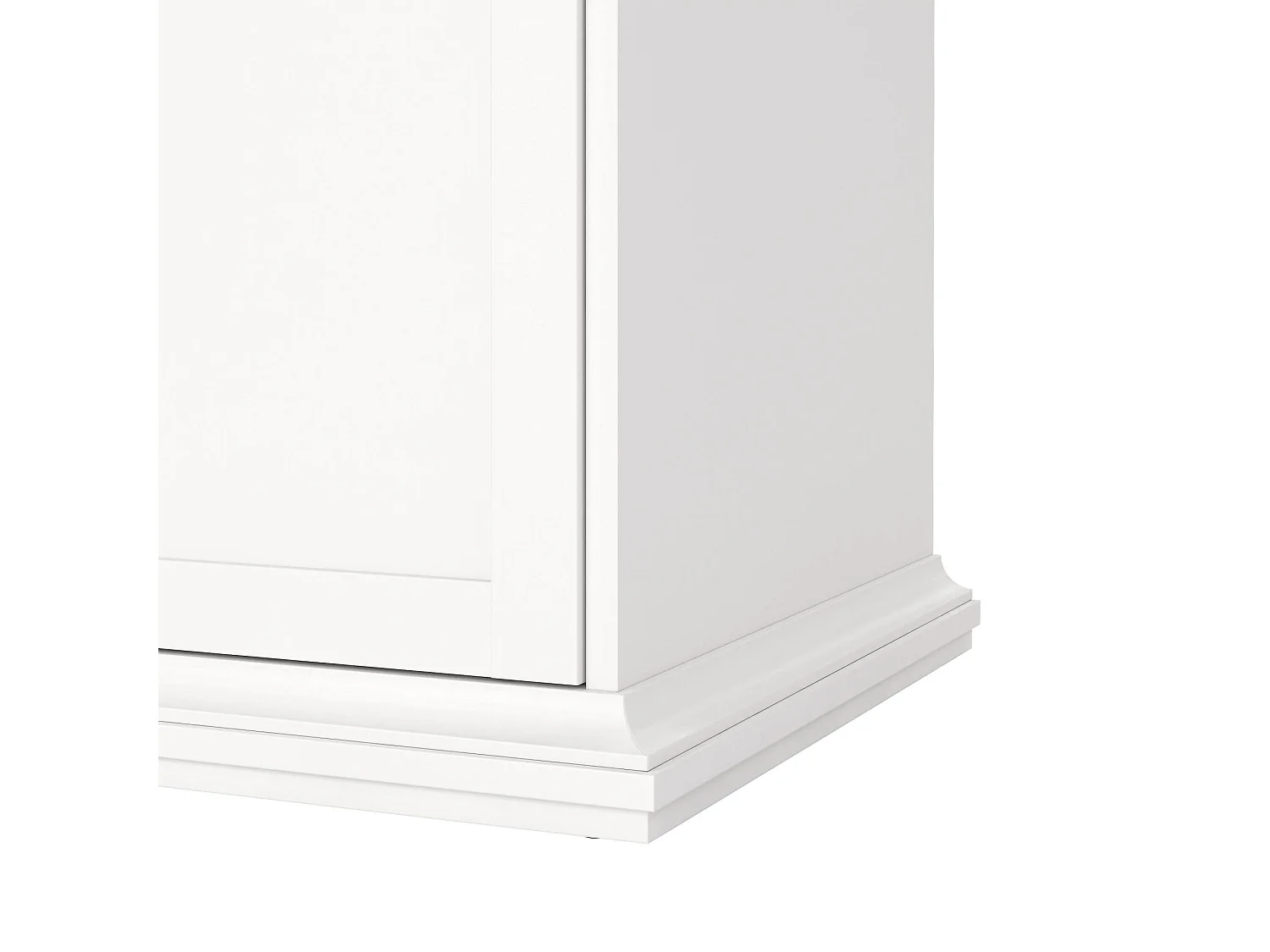 Garde-robe 2 portes Dschen, Meubles de chambre, Penderie de plain-pied, Placard à vêtements, 96x61 h201 cm, Blanc