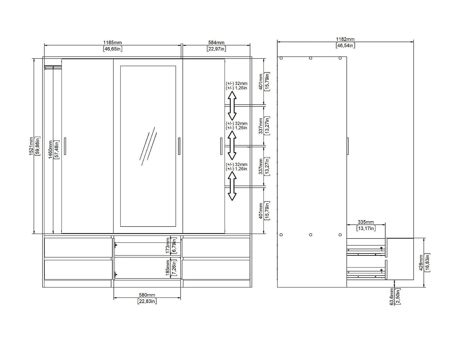 Grande armoire polyvalente Dpuscedd, Meubles multifonctionnels, Casier à chaussures, Support à chaussures pour armoire, 181x60 h200 cm, Chêne clair