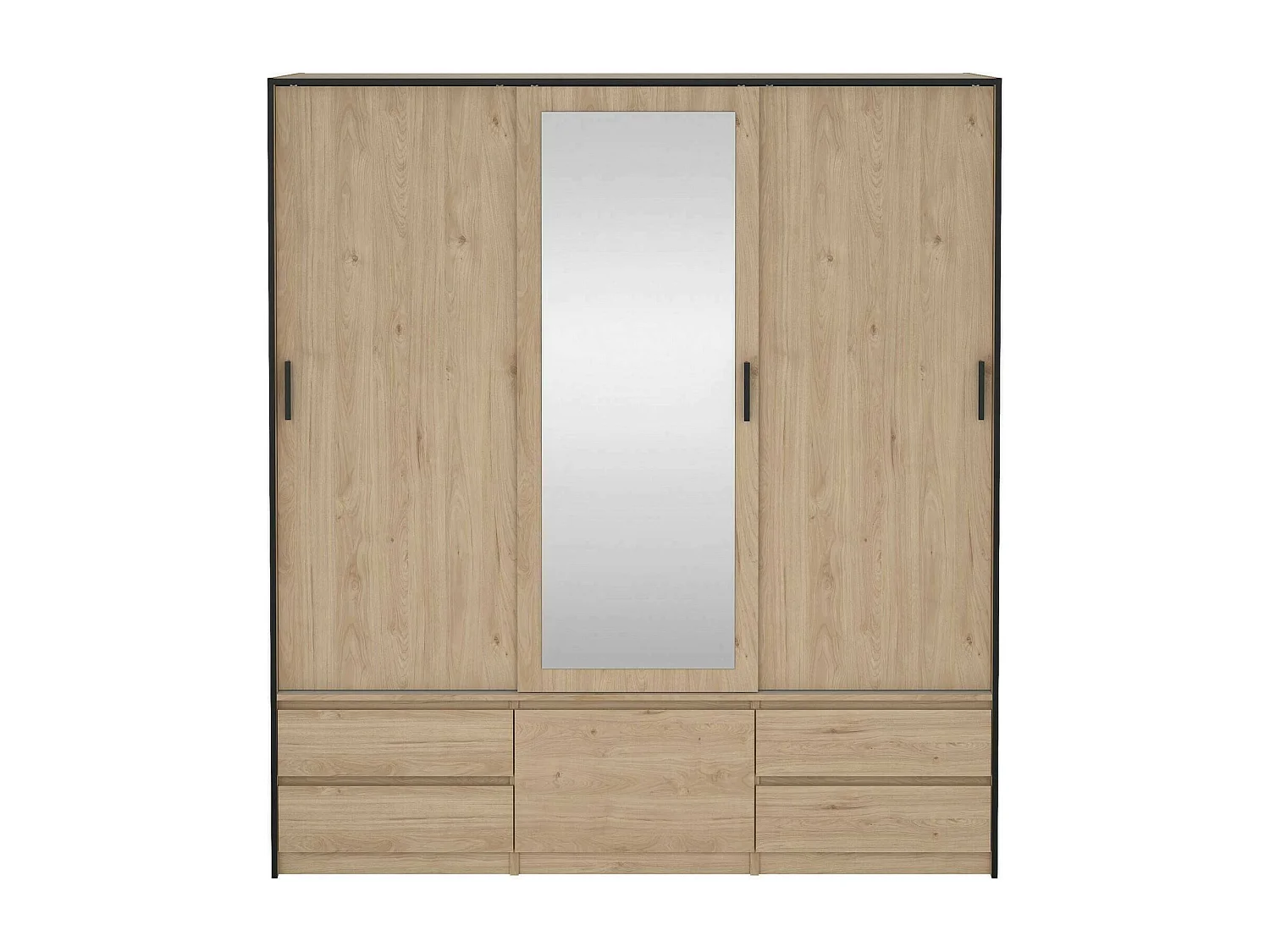 Grande armoire polyvalente Dpuscedd, Meubles multifonctionnels, Casier à chaussures, Support à chaussures pour armoire, 181x60 h200 cm, Chêne clair