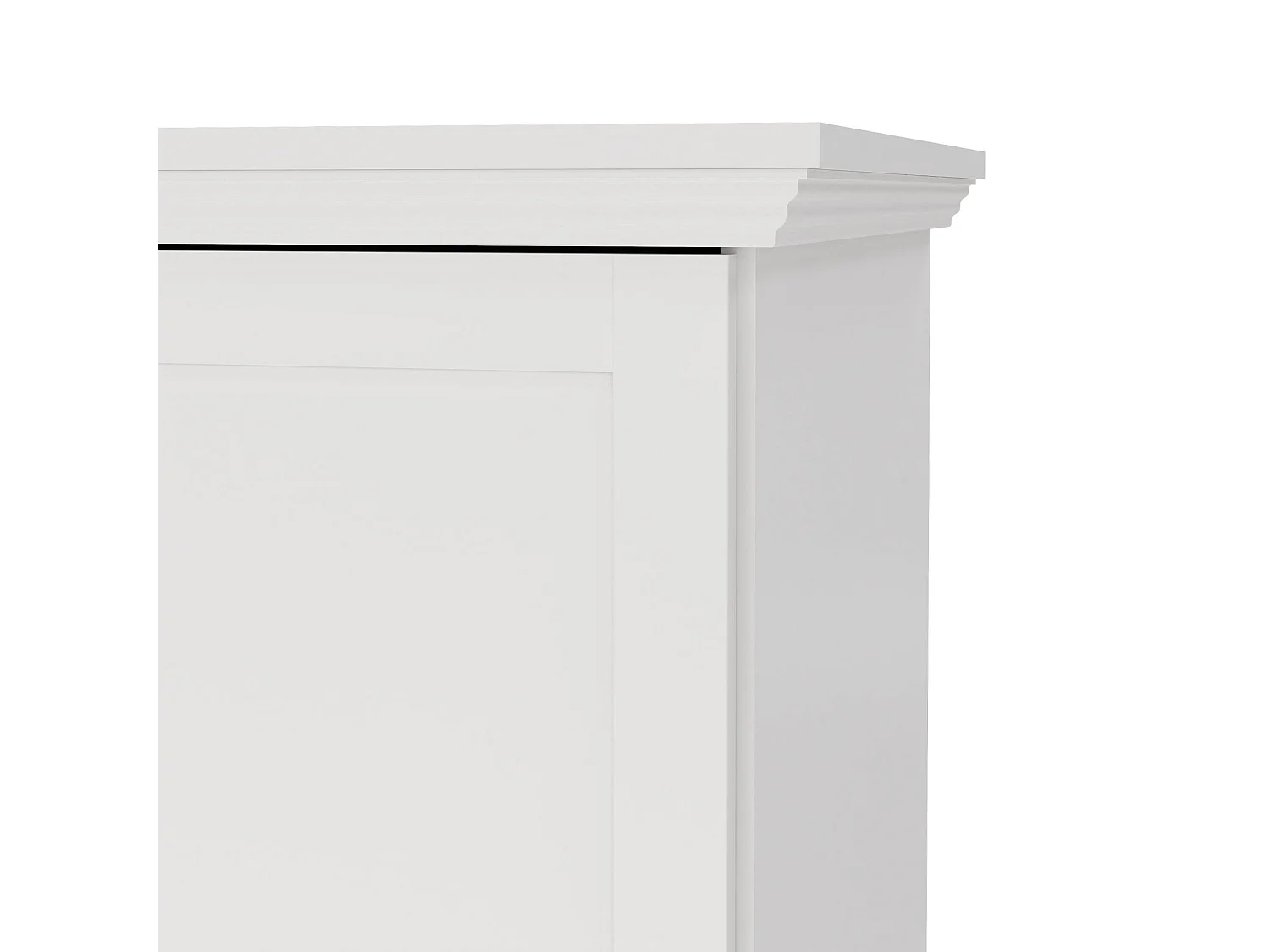 Kleiderschrank 2 Türen Dscapol, Schlafzimmermöbel, Schrank, Garderobe, 96x63 h200 cm, WeiÃŸ