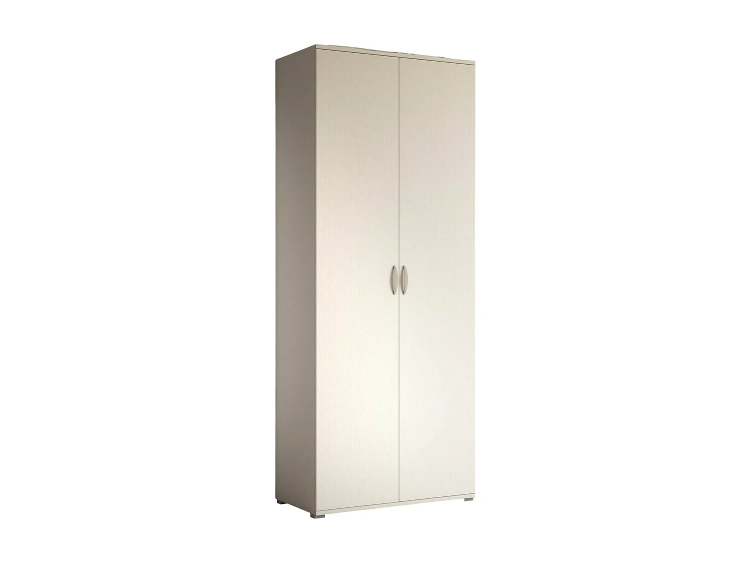 Armario 2 puertas Drafi, Muebles de dormitorio, Vestidor con puertas, Armario de ropa, Made in Italy, 80x52h170 cm, Blanco