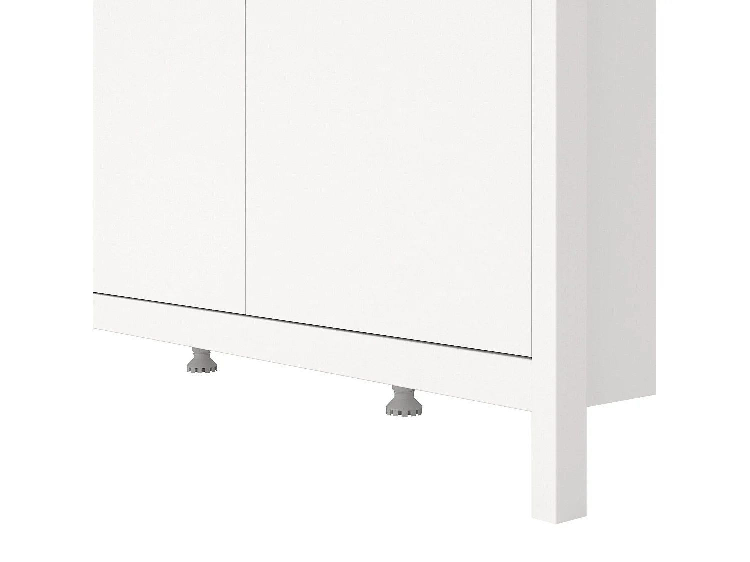 Dsemiol 3-deurskast, Slaapkamermeubel, Inloopkast, Kledingkast, 150x58 h199 cm, Wit