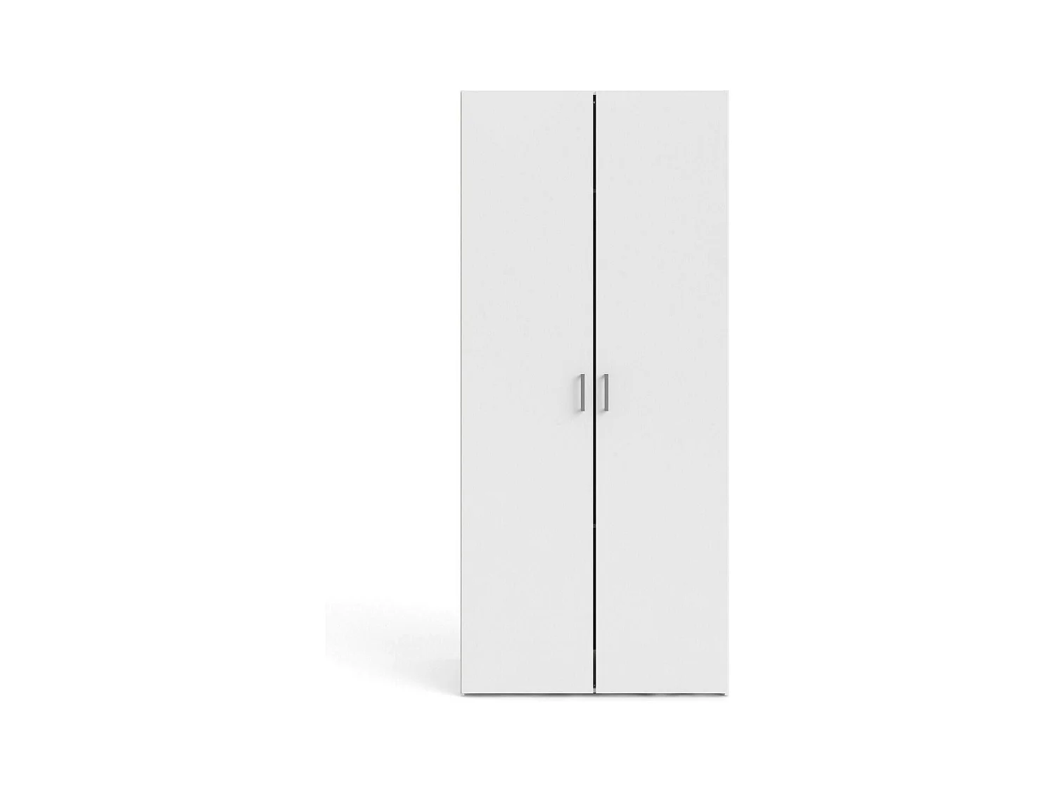 Garde-robe 2 portes Dsec, Meubles de chambre, Penderie de plain-pied, Placard à vêtements, 78x50 h175 cm, Blanc