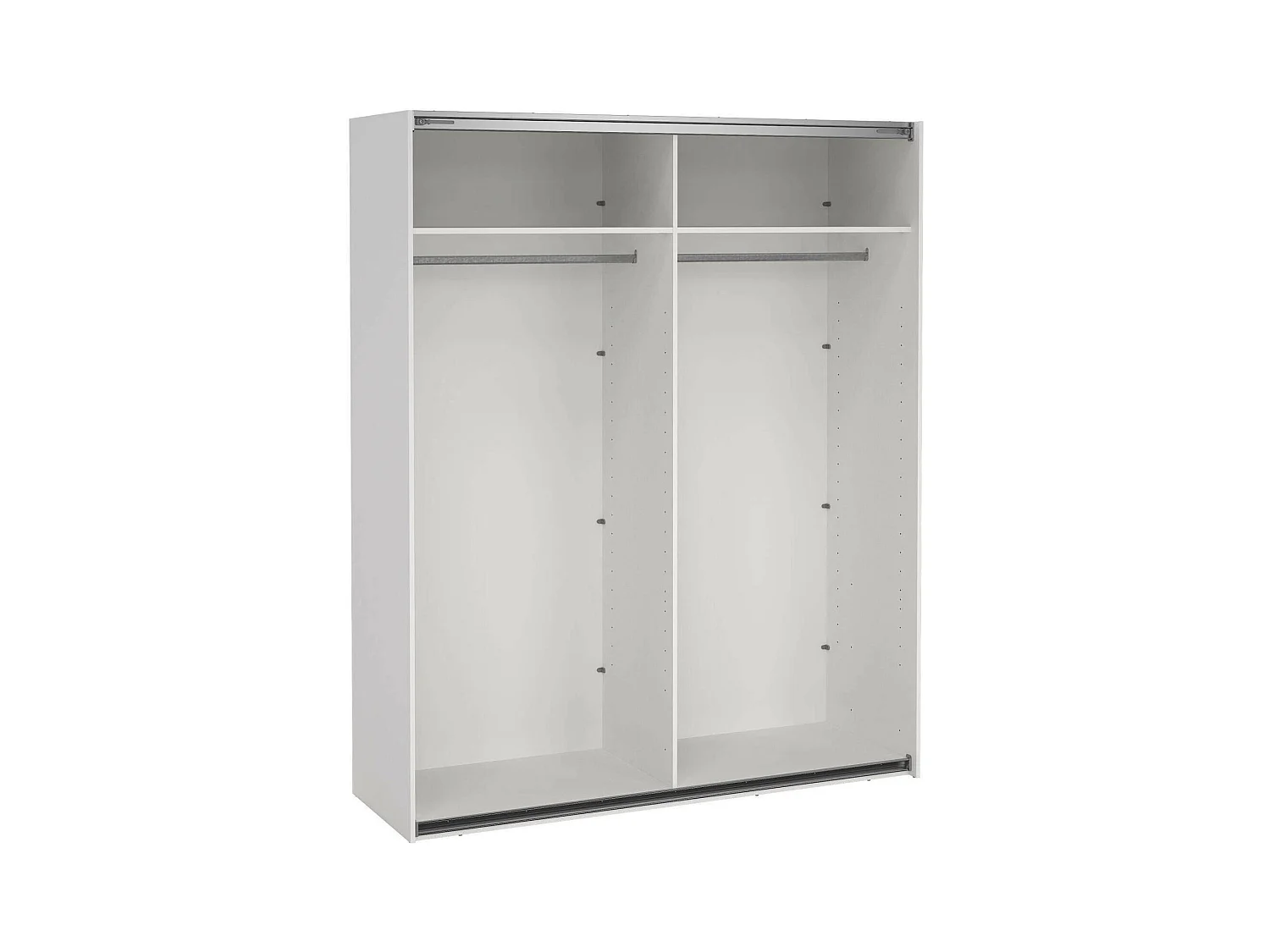 Drambaud grote multifunctionele kledingkast, Multifunctionele kast, Schoenenrekkast, Schoenenkast, 179x62 h220 cm, Wit