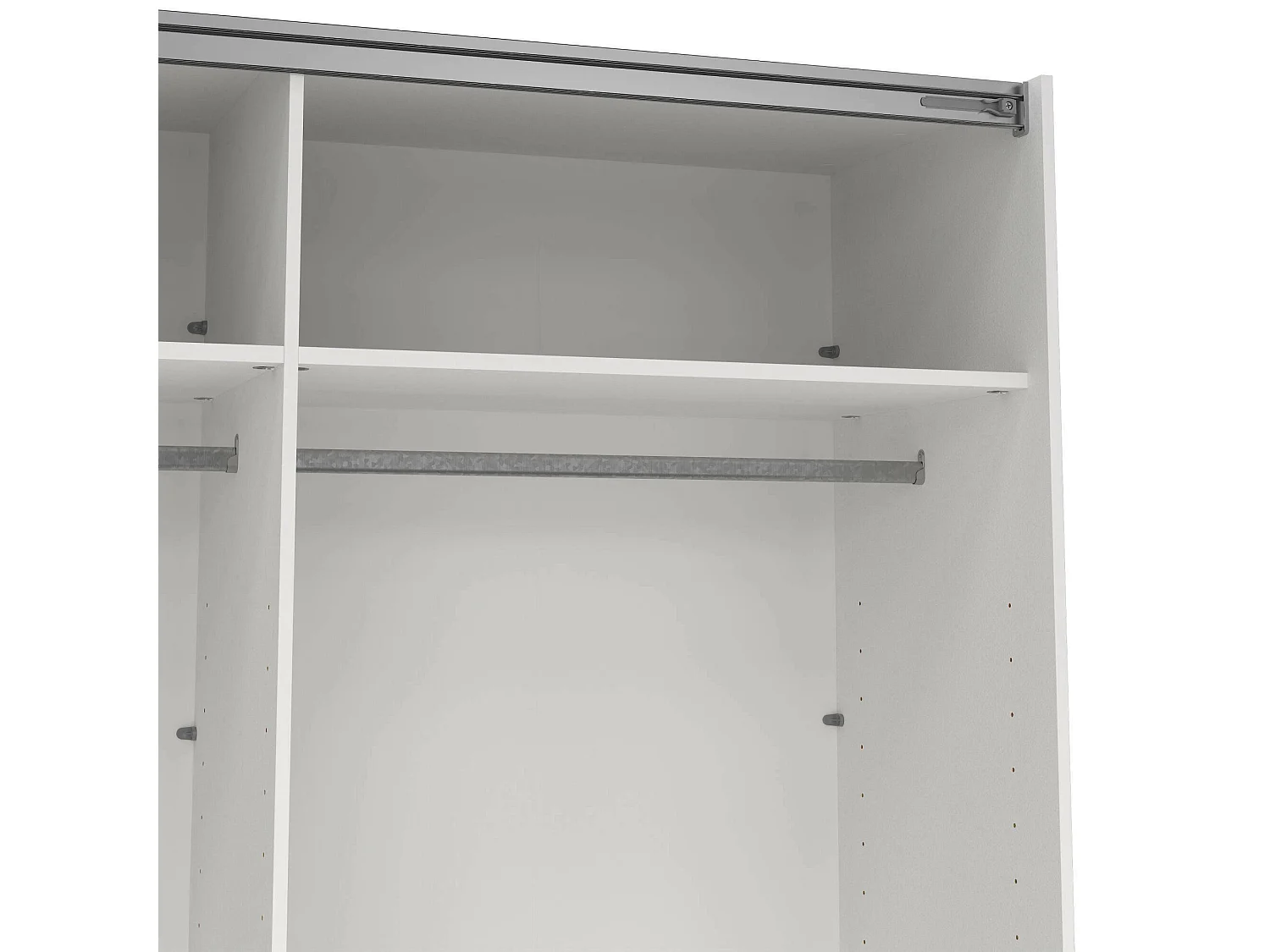 Grande armoire polyvalente Drambaud, Meubles multifonctionnels, Casier à chaussures, Support à chaussures pour armoire, 179x62 h220 cm, Blanc
