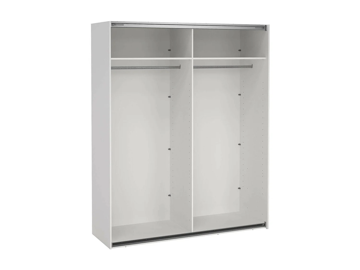 Drambaud grote multifunctionele kledingkast, Multifunctionele kast, Schoenenrekkast, Schoenenkast, 179x62 h220 cm, Wit
