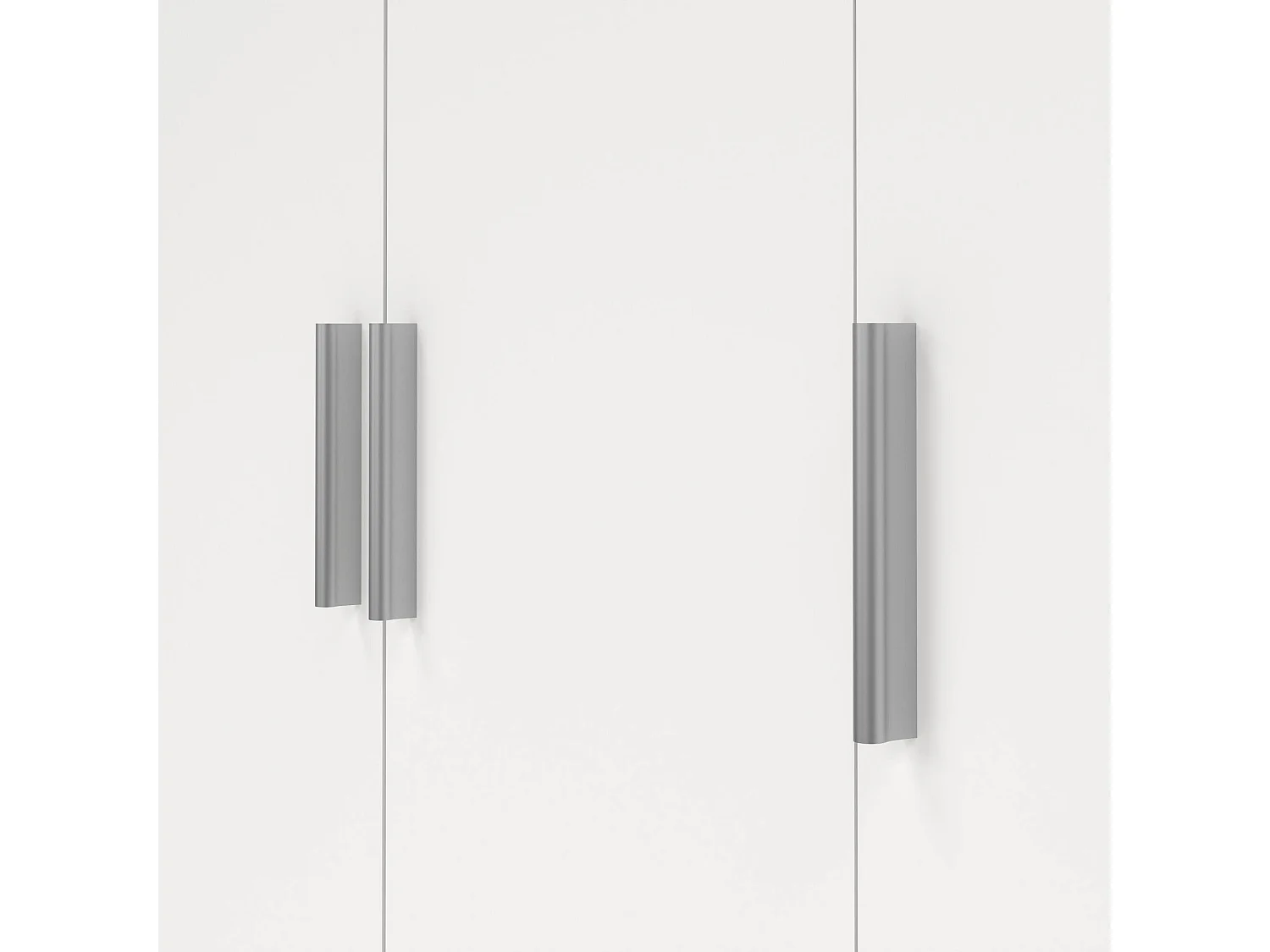 Garde-robe 3 portes Drivier, Meubles de chambre, Penderie de plain-pied, Placard à vêtements, 118x50 h201 cm, Blanc