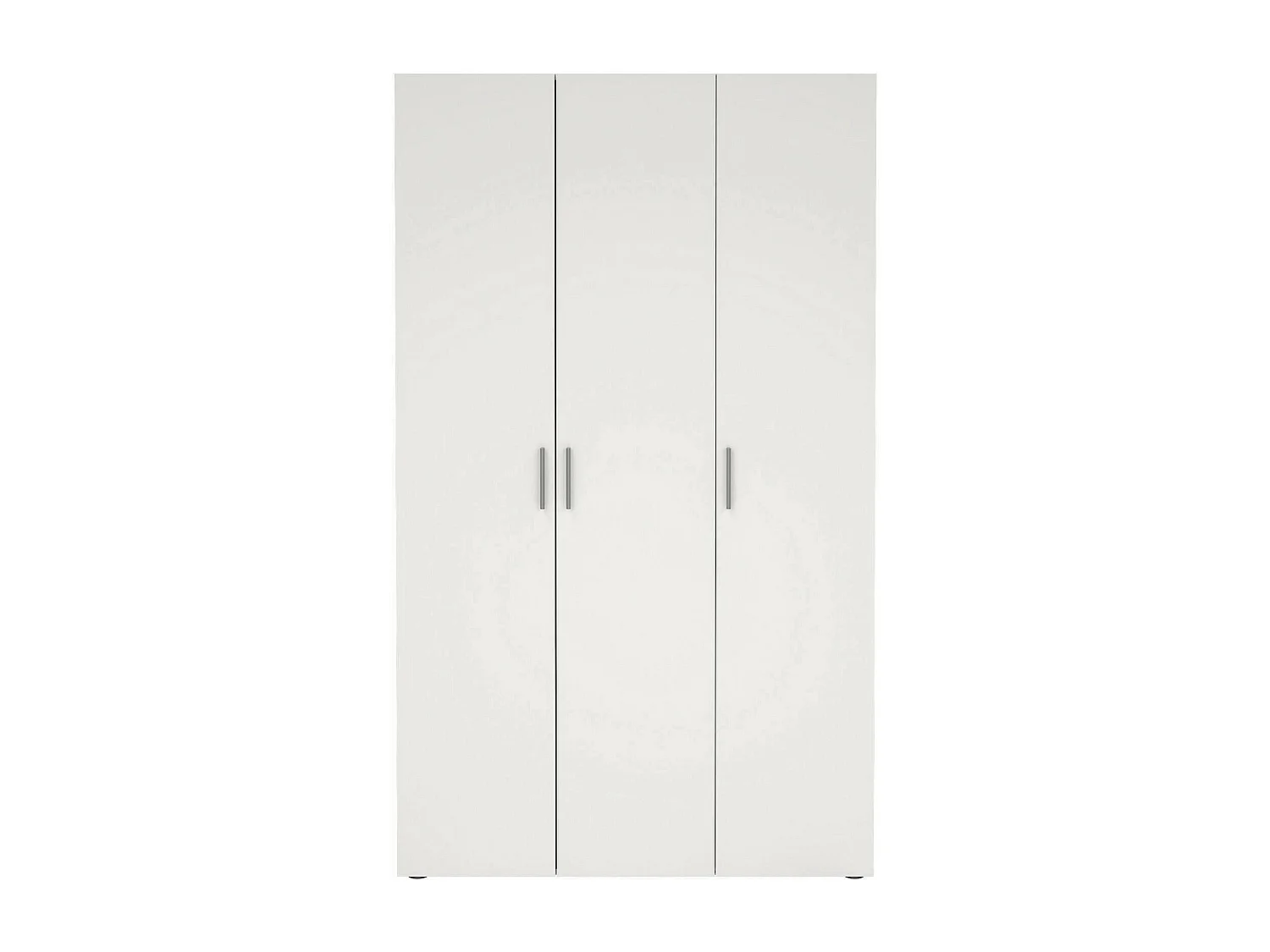 Garde-robe 3 portes Drivier, Meubles de chambre, Penderie de plain-pied, Placard à vêtements, 118x50 h201 cm, Blanc