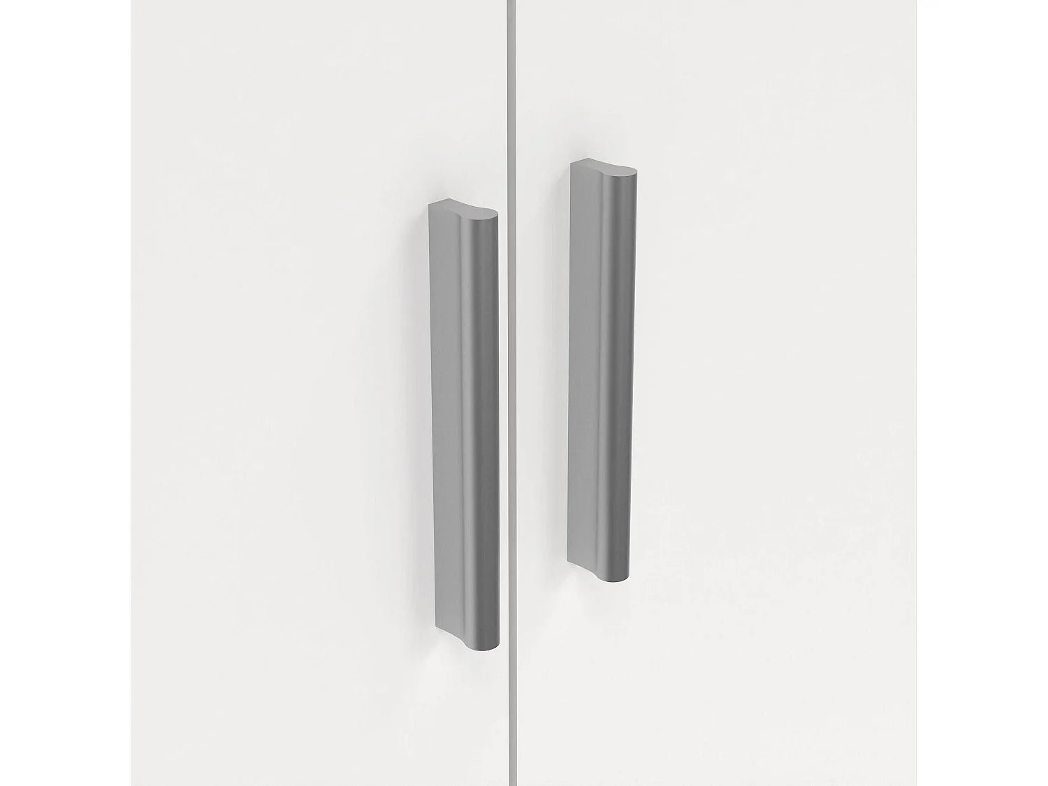 Garde-robe 3 portes Drivier, Meubles de chambre, Penderie de plain-pied, Placard à vêtements, 118x50 h201 cm, Blanc