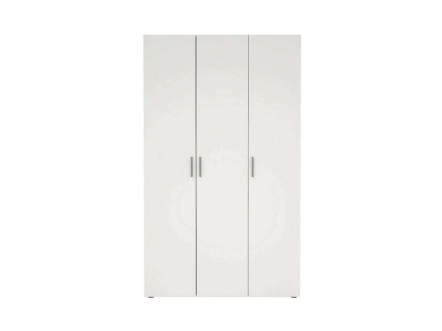 Garde-robe 3 portes Drivier, Meubles de chambre, Penderie de plain-pied, Placard à vêtements, 118x50 h201 cm, Blanc