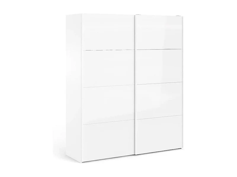 Armario 2 puertas Dvergan, Muebles de dormitorio, Vestidor, Armario de ropa, 182x62 h220 cm, Blanco