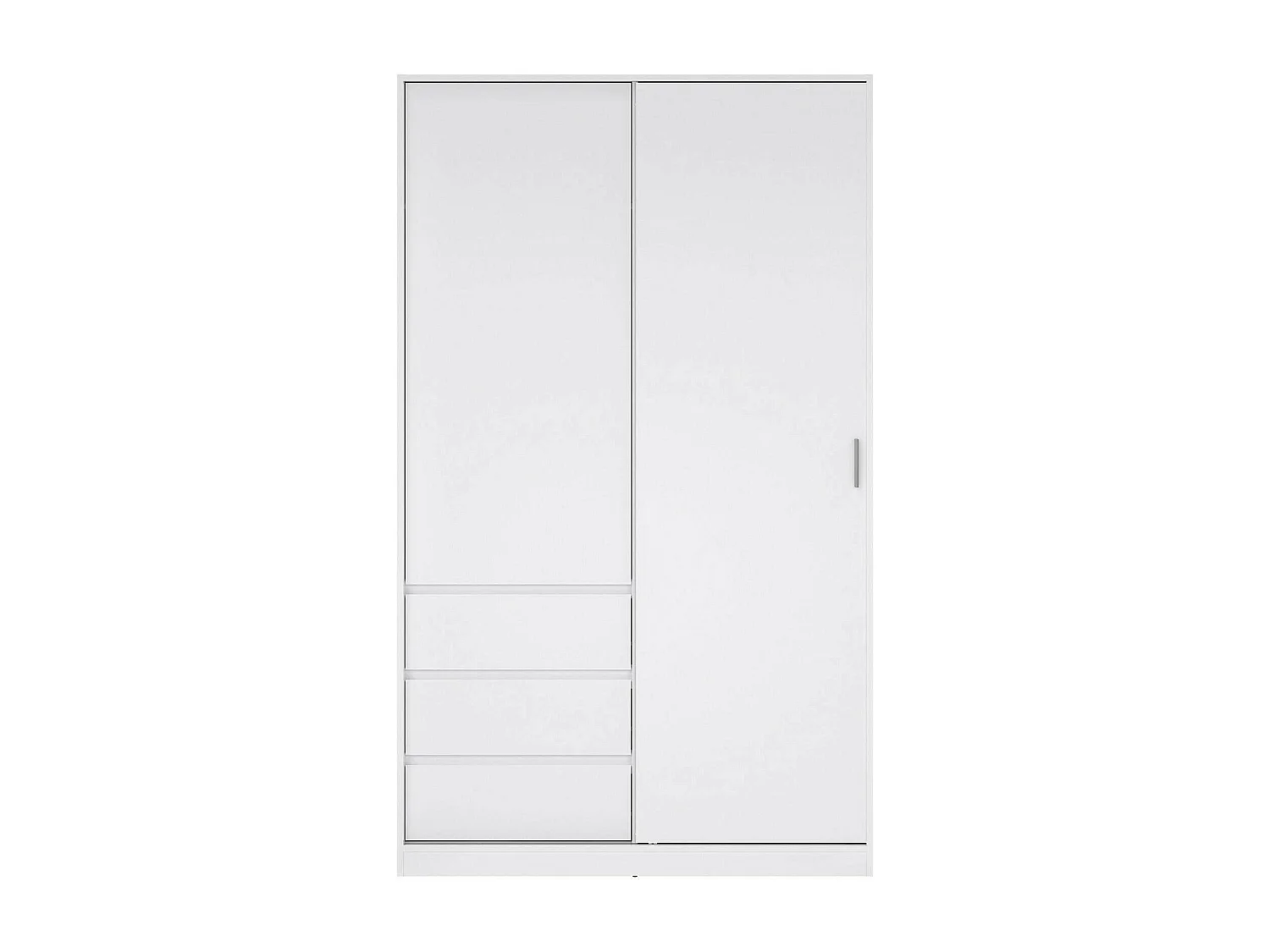 Garde-robe 2 portes Dscalvin, Meubles de chambre, Penderie de plain-pied, Placard à vêtements, 119x60 h200 cm, Blanc