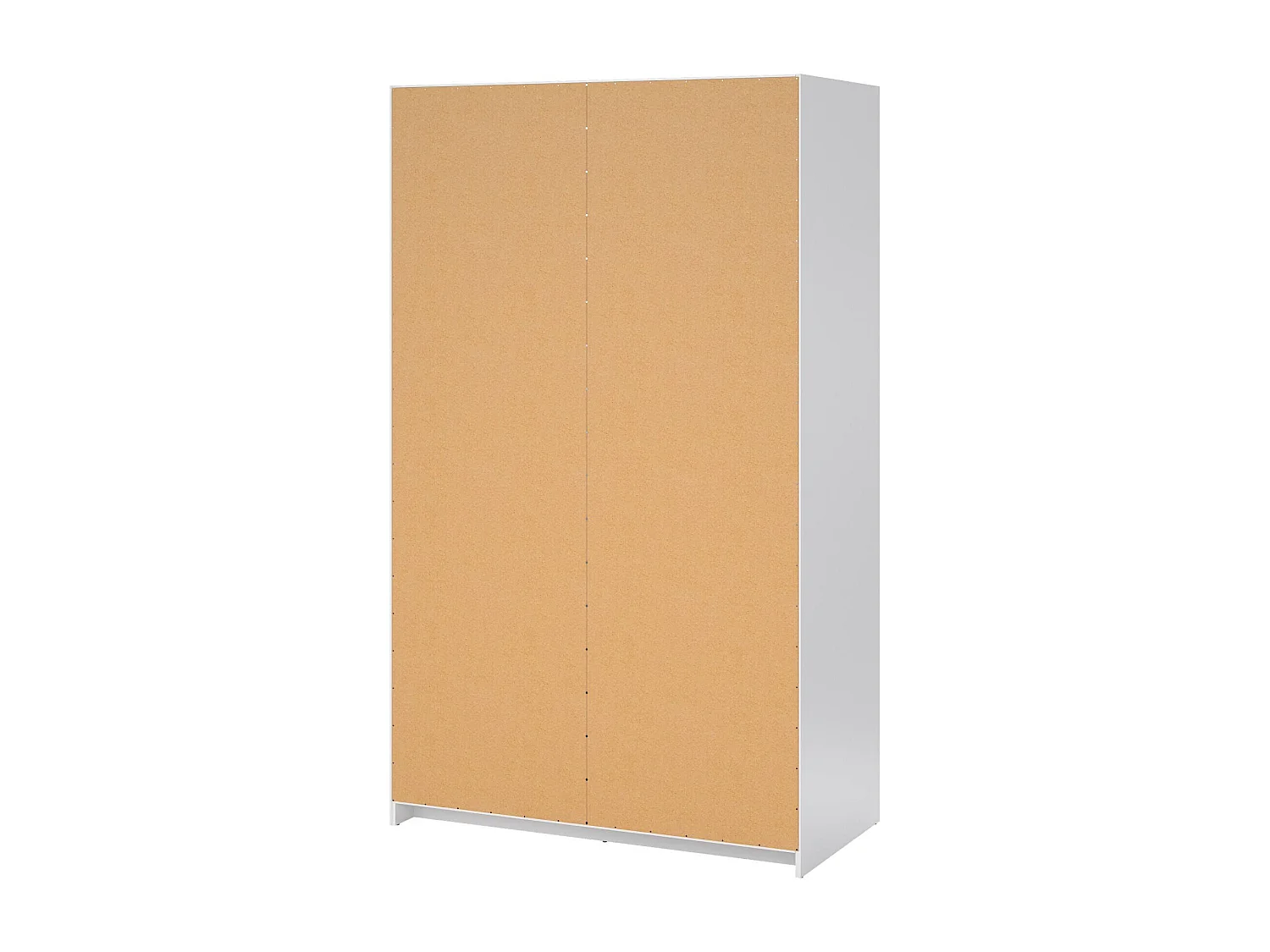 Garde-robe 2 portes Dscalvin, Meubles de chambre, Penderie de plain-pied, Placard à vêtements, 119x60 h200 cm, Blanc