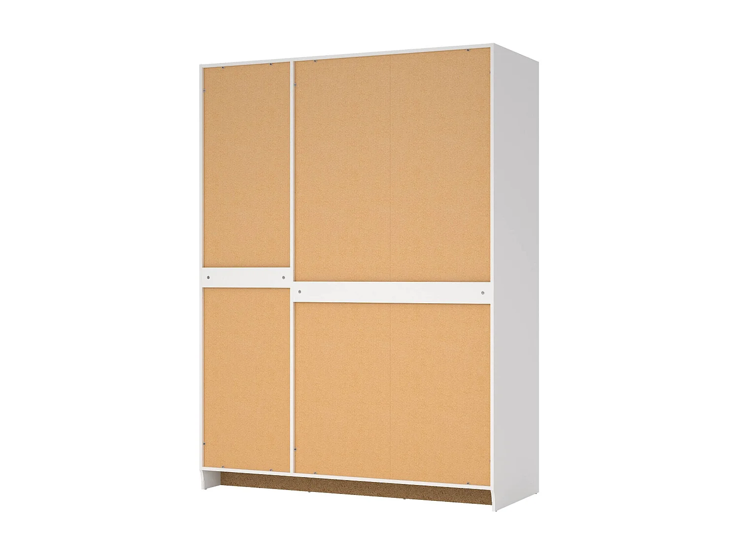 Garde-robe 3 portes Dsens, Meubles de chambre, Penderie de plain-pied, Placard à vêtements, 147x62 h200 cm, Blanc