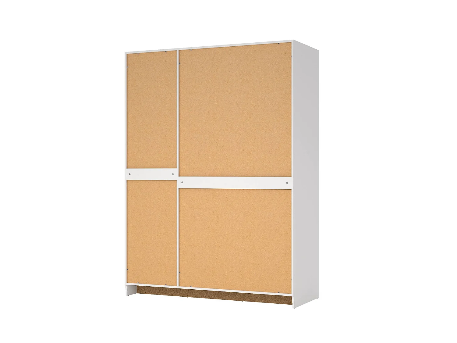 Garde-robe 3 portes Dsens, Meubles de chambre, Penderie de plain-pied, Placard à vêtements, 147x62 h200 cm, Blanc
